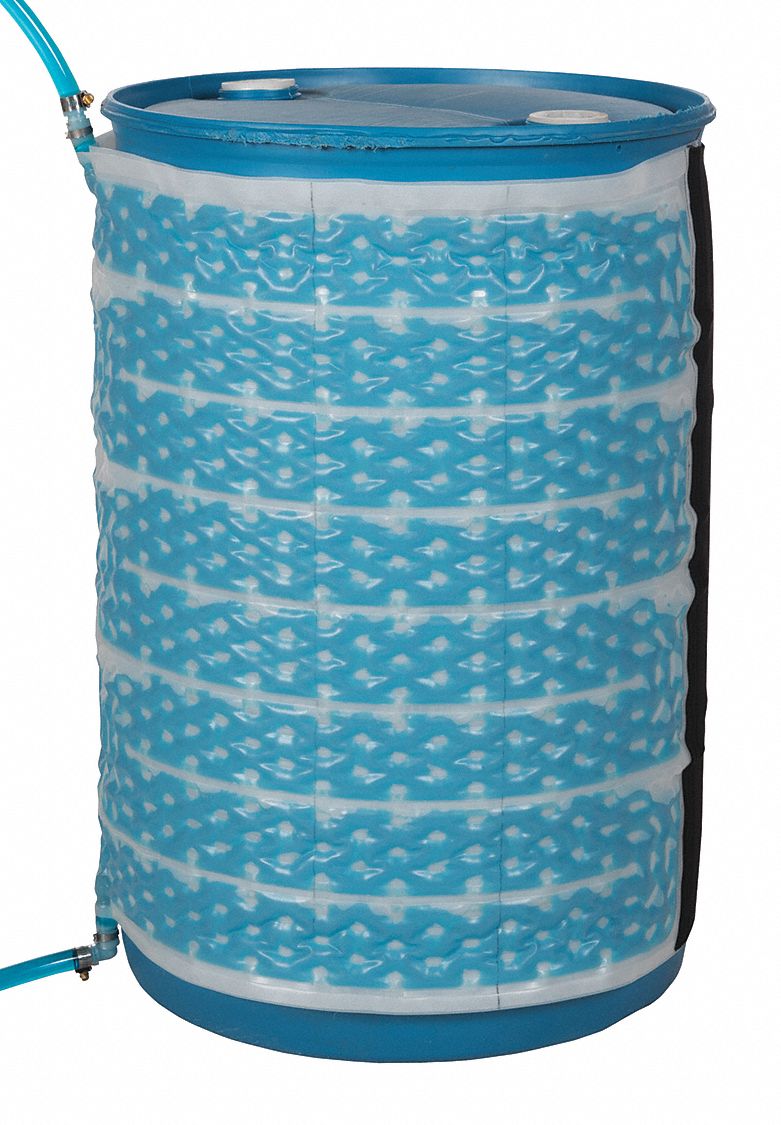 FLUXWRAP W INSULATION, 55 GAL DRUM, 1.5 GAL FLUID VOLUME, 76 X 30 1/4 IN