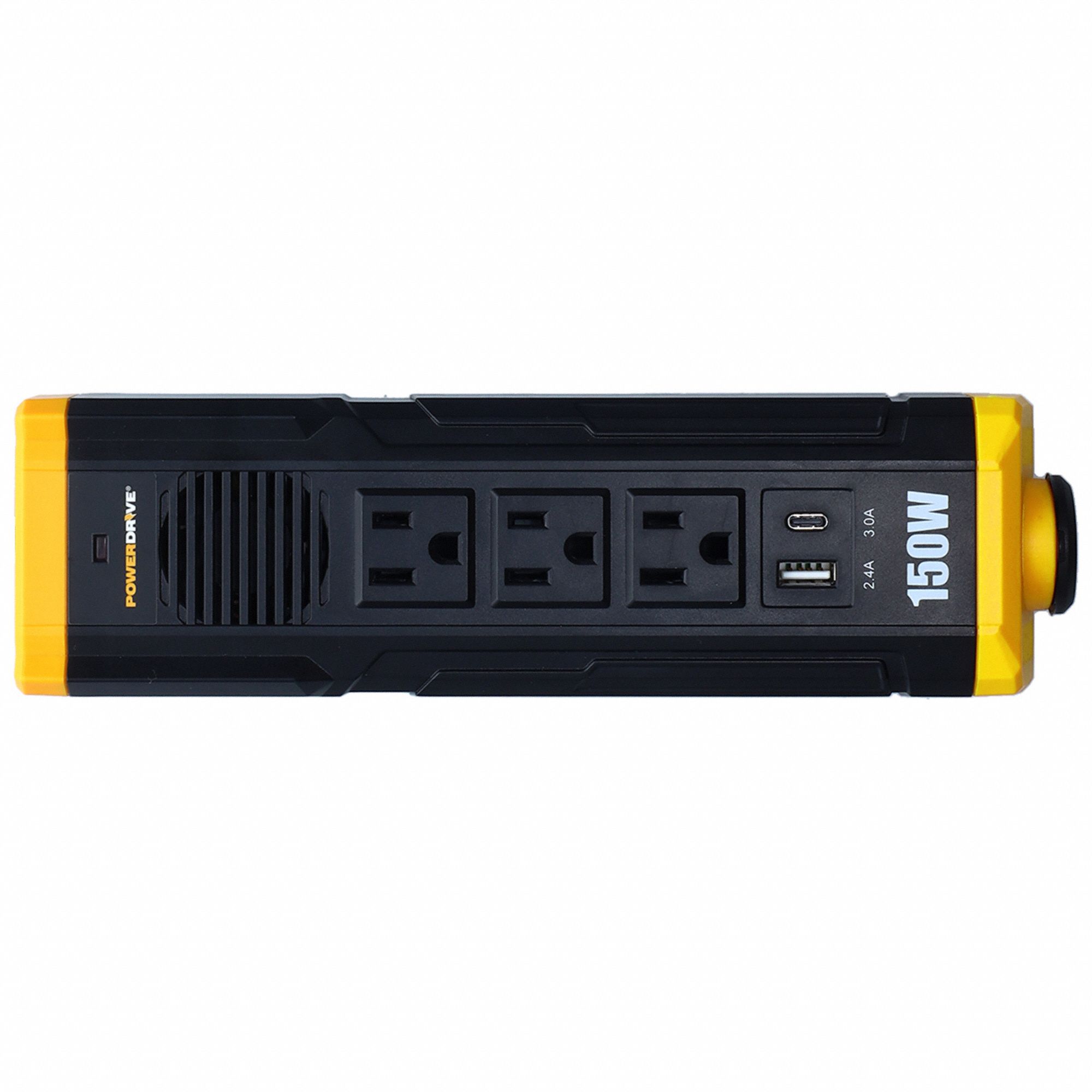 Inverter: Modified Sine Wave, Cigarette Lighter Input, 150 W Continuous Output Power