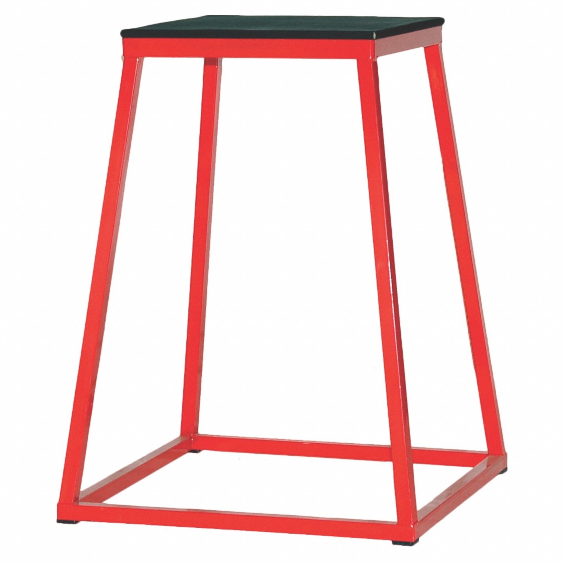 Plyo Box: Black/Red, 30 in Box Ht, 17 in Box Wd, Steel, 350 lb Wt Capacity - Max