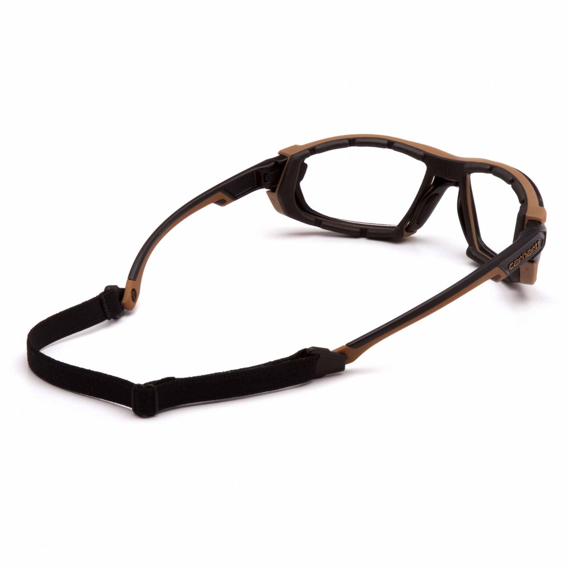 LUNETTES DE SÉCURITÉ, ENVELOPPANTES, POLYCARBONATE, ANTIBUÉE, NOIR/BEIGE/ TRNSP, CSA, UV, M, UNISEXE