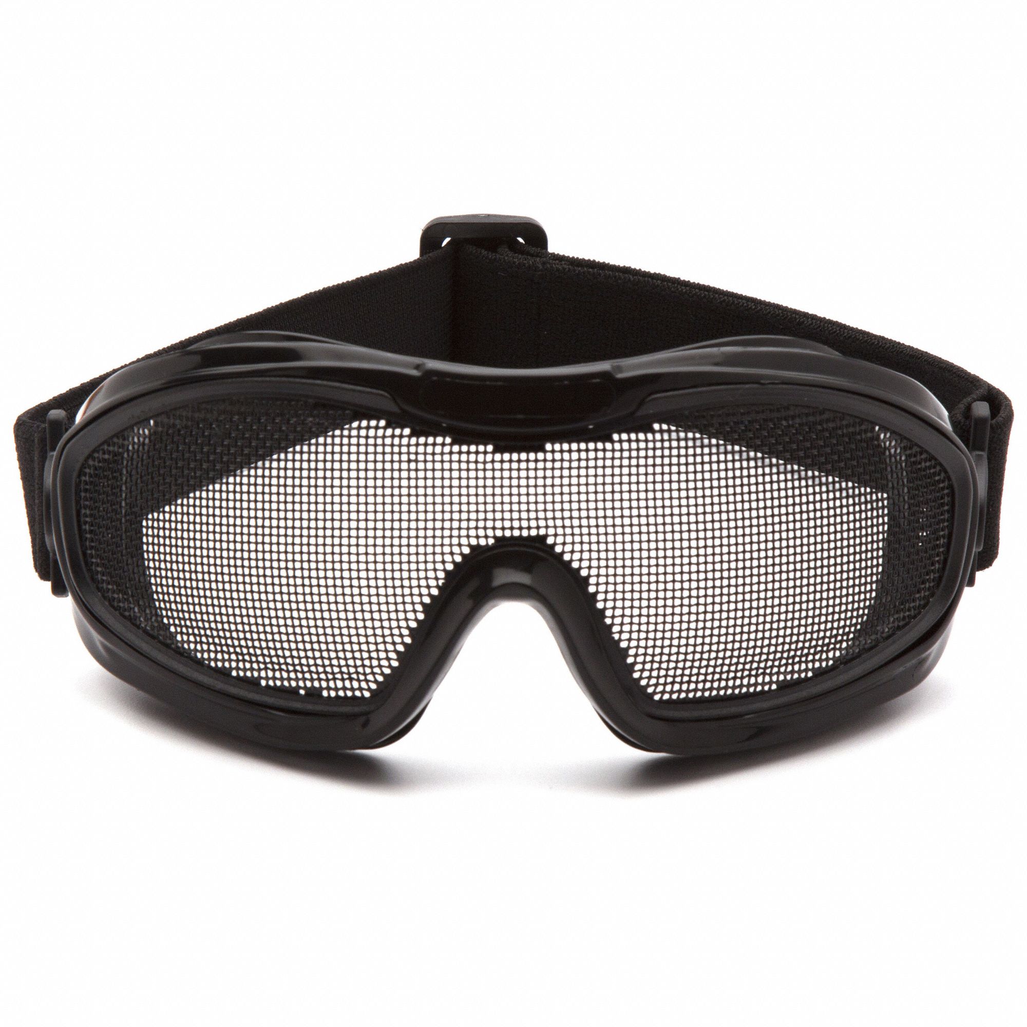 LUNETTES DE PROTECTION ÉTANCHES, OTG, PVC/MAILLE D'ACIER, ÉLECTROPLAQUÉ, NOIR/TRNSP, UNIVERSEL, UNISEXE