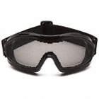 SAFETY GOGGLES, OTG, PVC/STEEL MESH, ELECTRODEPOSITED, BLACK/CLEAR, UNIVERSAL, UNISEX
