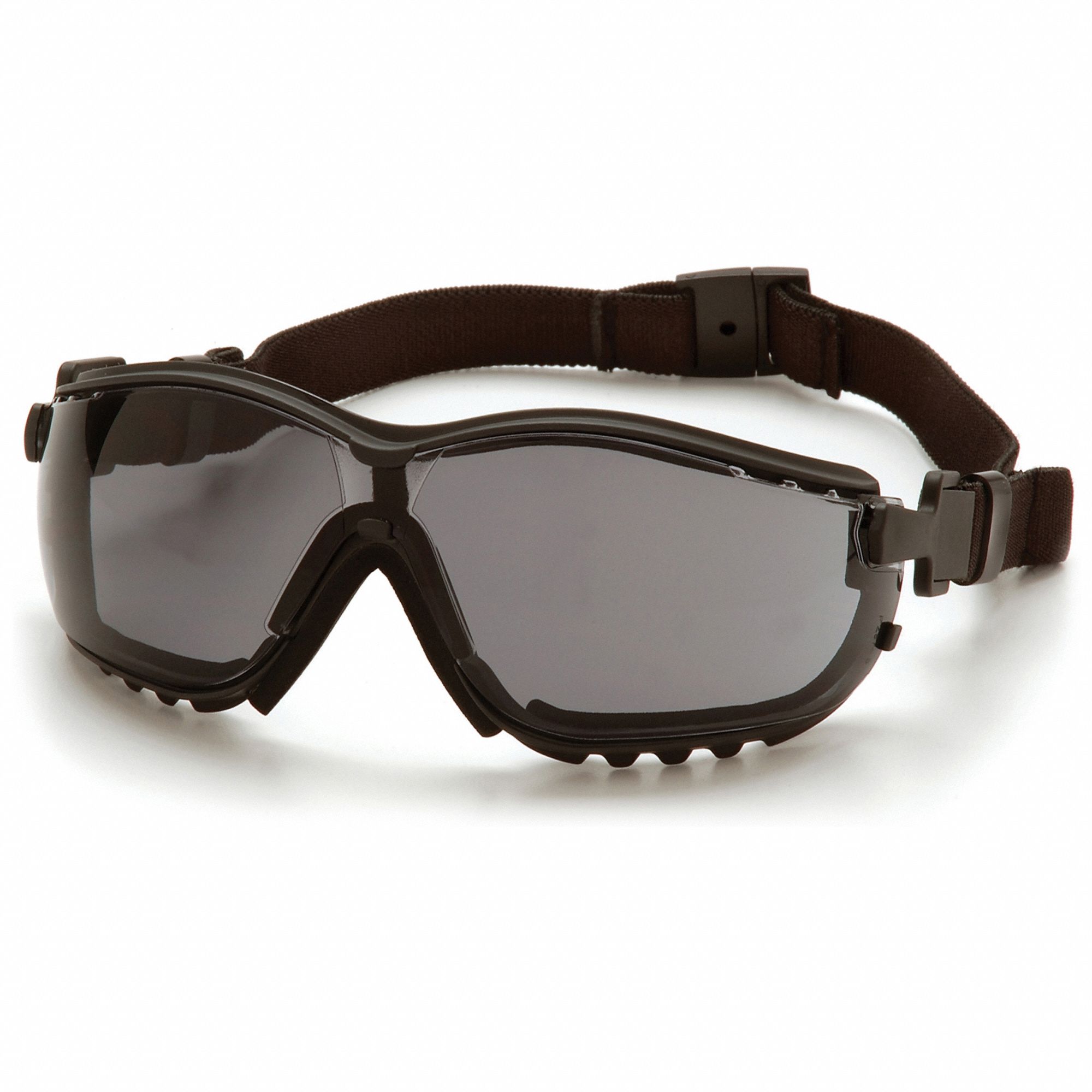 LUNETTES DE PROTECTION, DEMI-MONTURE, PVC/PC, ANTIRAYURES, NR/GR, CSA, M