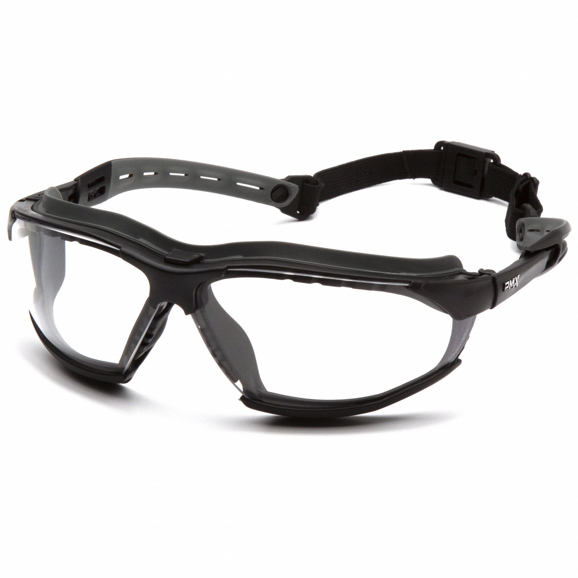 LUNETTES DE PROTECTION, MONTURE PLEINE, POLYESTER ANTIRAYURES, NR/TRSP, CSA, M