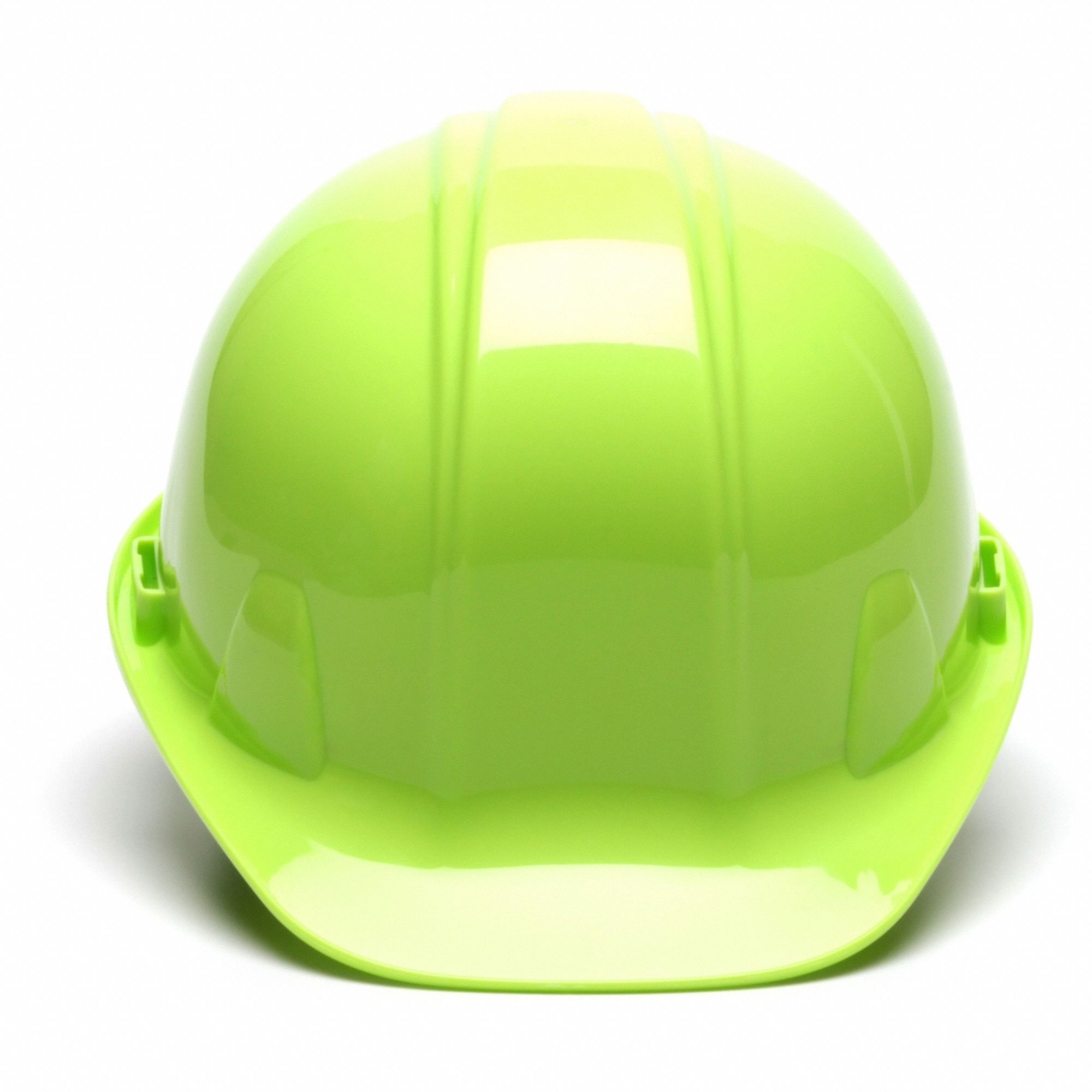 CASQUE DE SÉCURITÉ, CSA Z94.1-15, TYPE 1, CLASSE C/E/G, PEHD, CLIQUET À 4 POINTS, REBORD AVANT, LIME HTE VIS