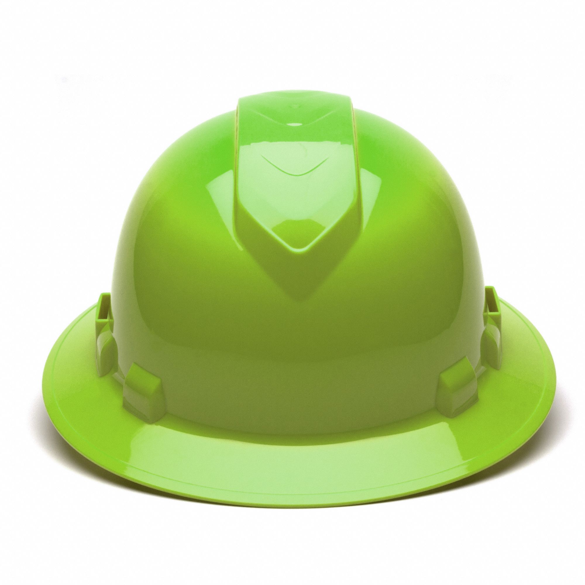 CASQUE DE SÉCURITÉ, VENTILÉ, CSA Z94.1-15, TYPE 1, CLASSE C/E/G, ABS, CLIQUET À 4 POINTS, REBORD INTÉGRAL, LIME HTE VIS