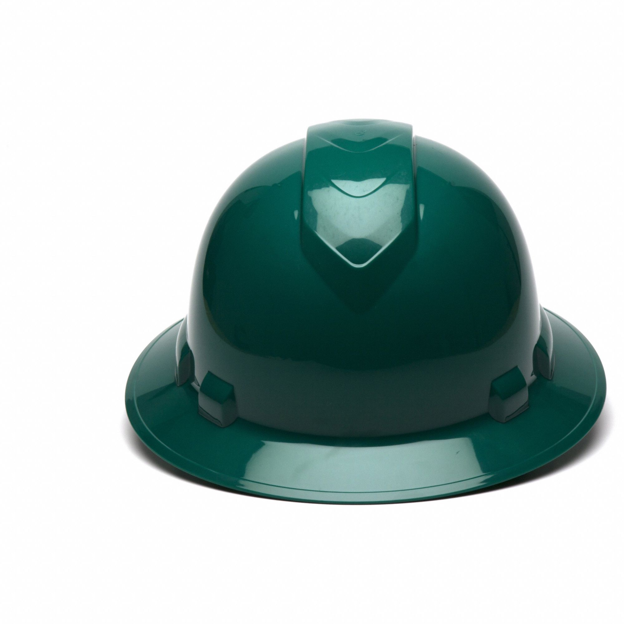 HARD HAT, CSA Z94.1-15, TYPE 1, CLASS C/E/G, ABS, 4-PT RATCHET, FULL BRIM, GREEN