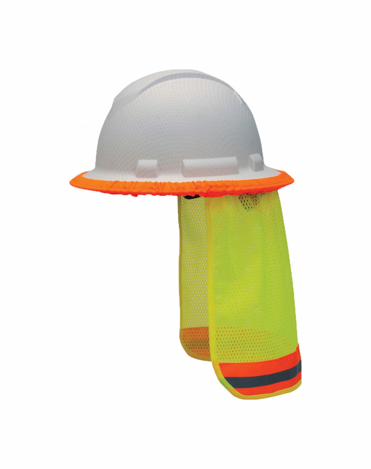 PROTÈGE-COU POUR CASQUE DE SÉCURITÉ, LIME HTE VIS, POLYESTER