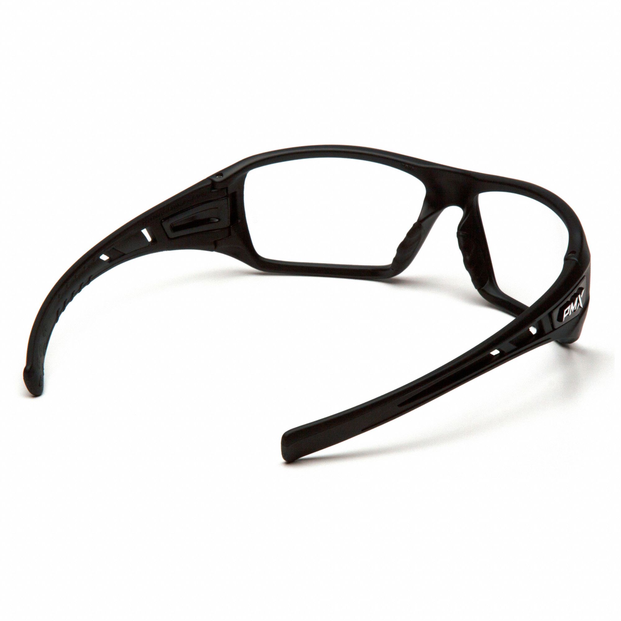 LUNETTES DE PROTECTION, PC/NYLON, ANTIBUÉE, ANTIRAYURES, NOIR/TRSP, CSA, M, UNISEXES