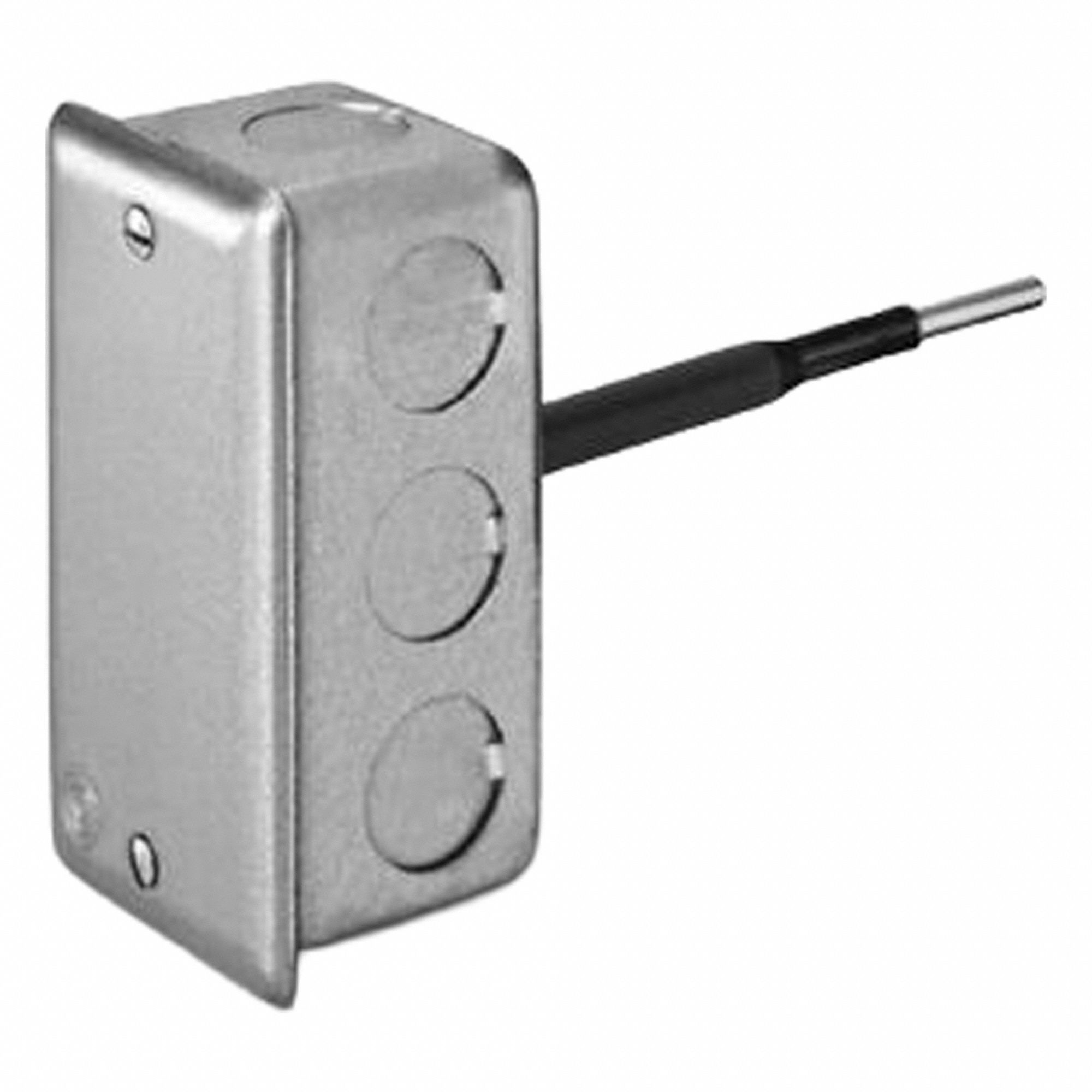 Temperature Sensor: Duct Mount, -40°F to 180°F, Steel, Single Measurement, Metal