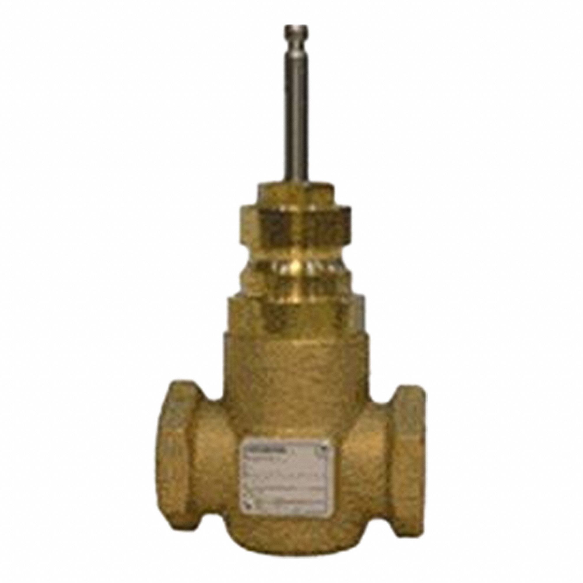Hydronic Globe Valve: 2-Way, 25 CV Flow, 1 1/2 in Female NPT, Bronze Body, Stainless Steel Stem, NO