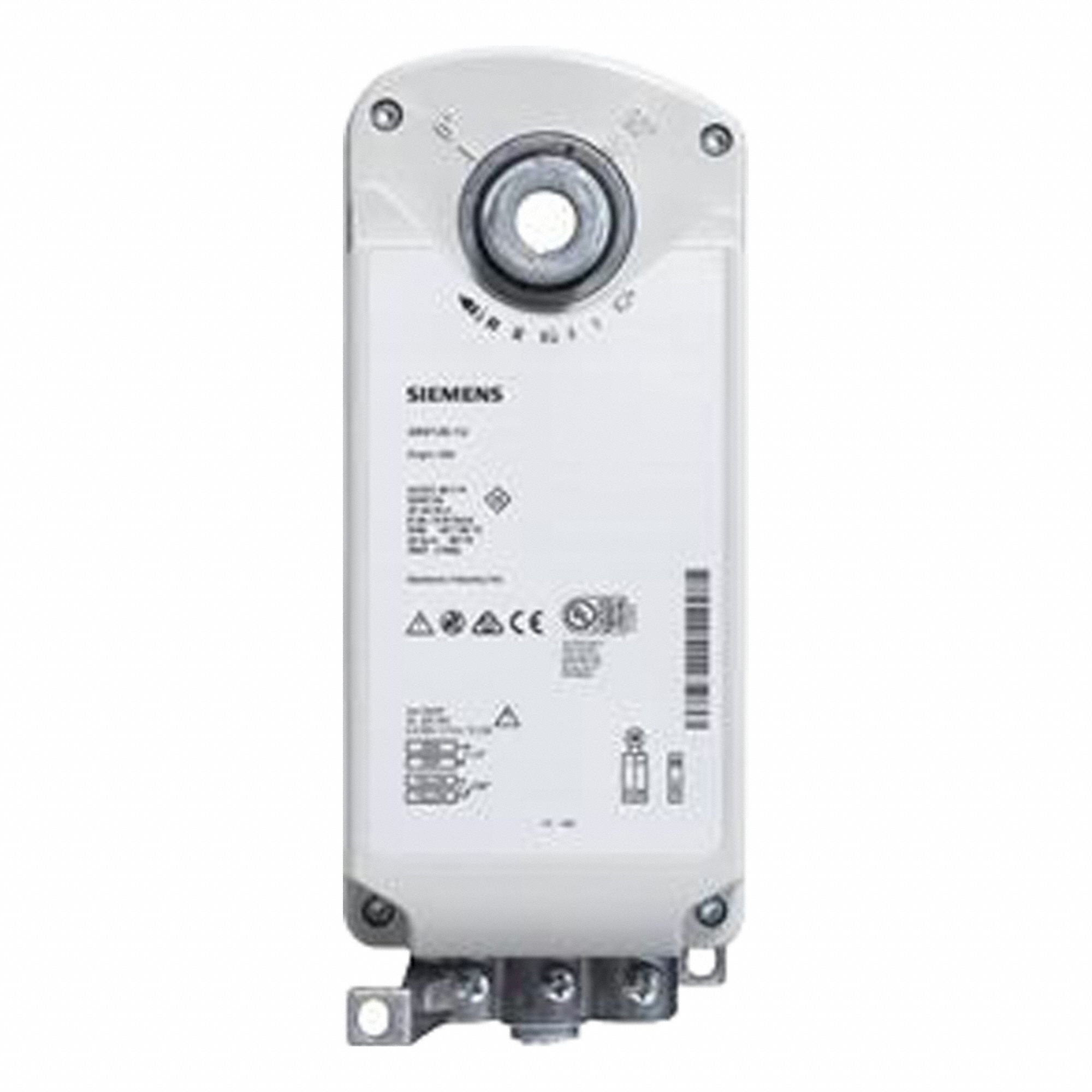 Electric Actuator: Dampers, On/Off, Spring Return, 30 lb-in, 120V AC, Hardwired Plenum Rated Cables