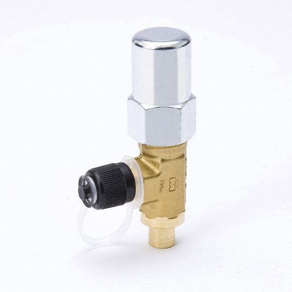 Angled Packed Line Valve: Inlet 3/8 in Female Sweat, Outlet 3/8 in Male Flare, 700 psi Max
