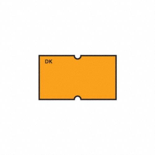 Date Coder Label Orange Paper PK8