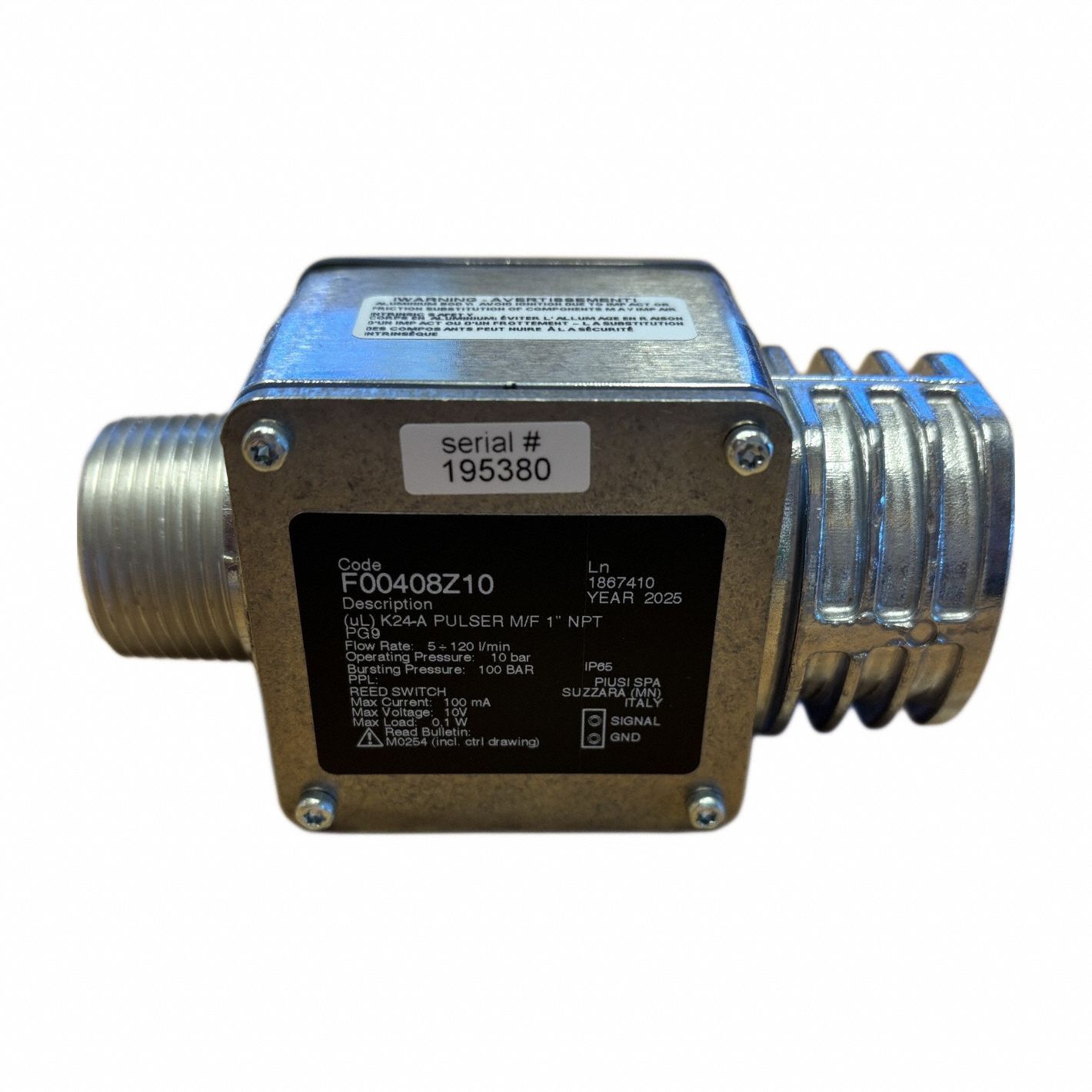 PIUSI Fuel Pulse Meter: Fuel Meter - Meters for Fuel Transfer Pumps