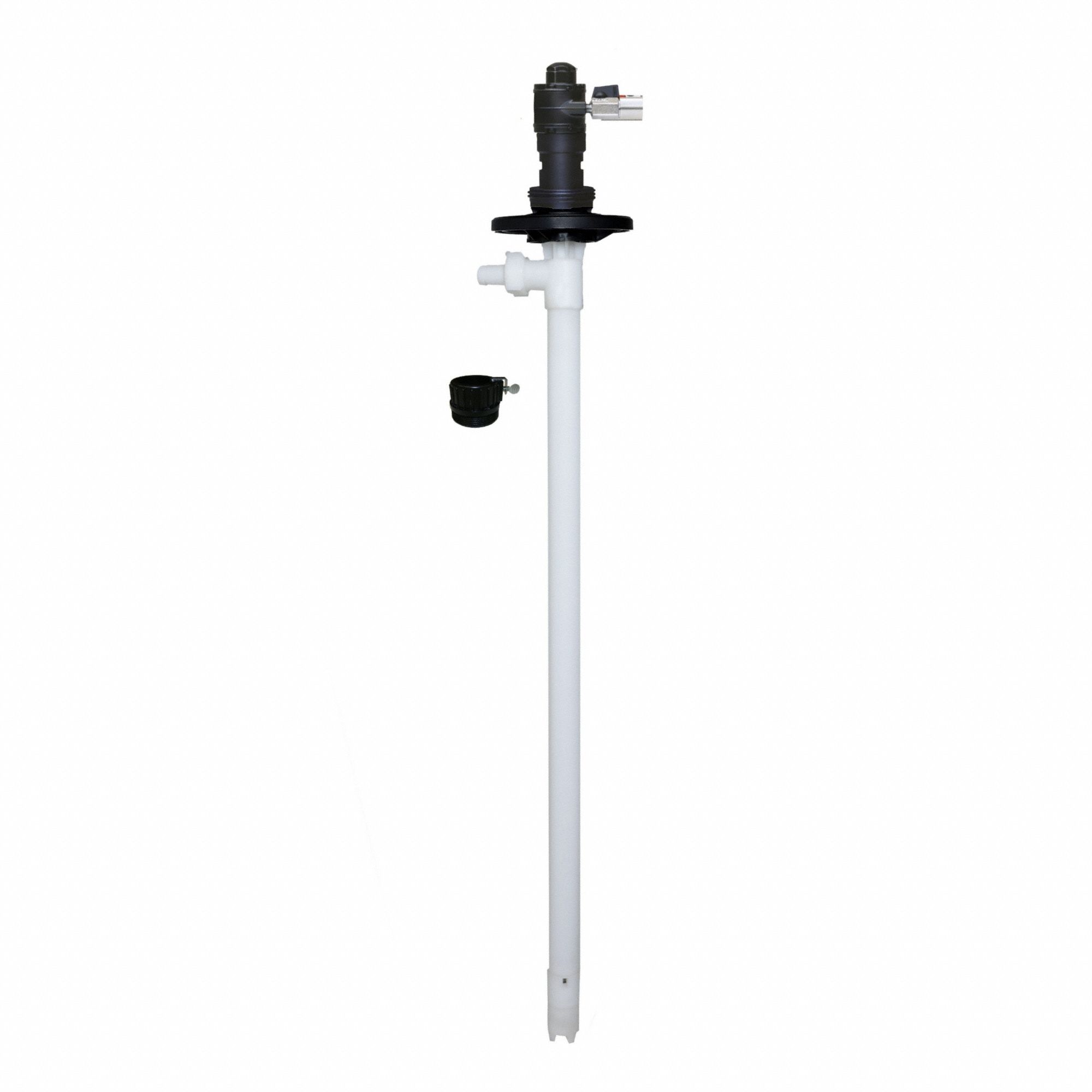 ACTION PUMP Air Drum Pump: Pump Only, 1:1, 15 gpm Max. Flow Rate, 800 cps Max. Viscosity, PP (MPN POLYPROAIR). Key specifications — Brand: ACTION PUMP; Suction Tube Material: PP.