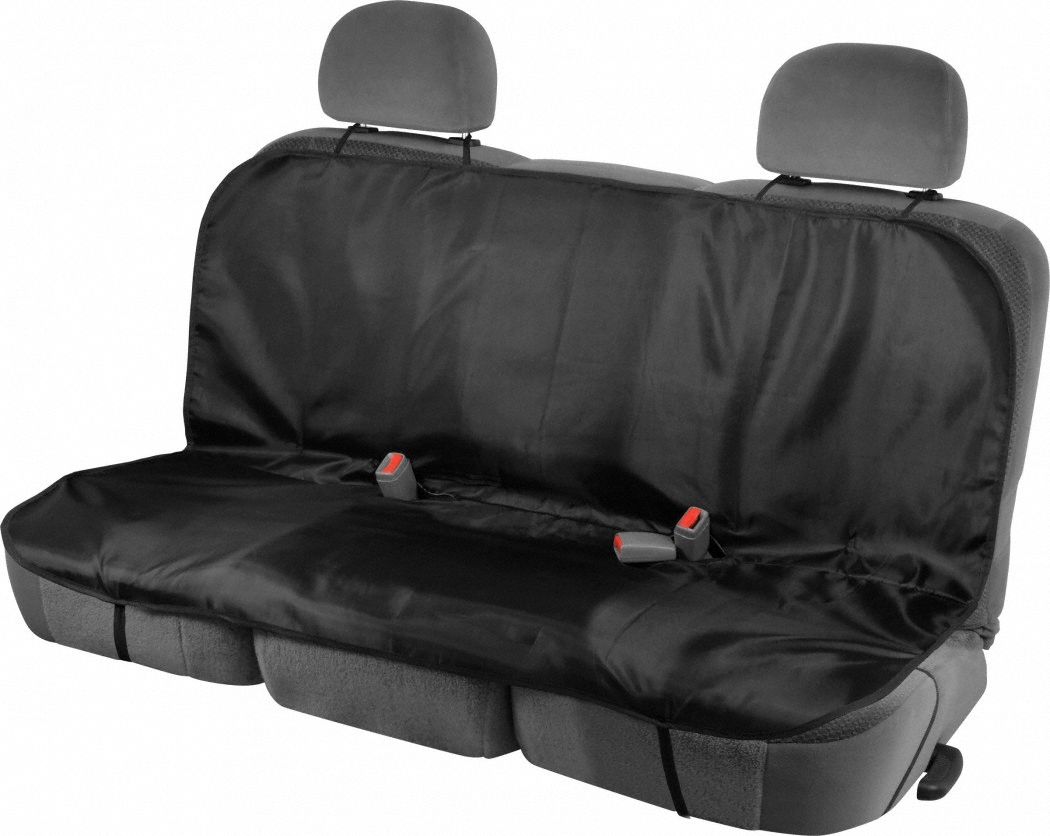 Seat: Backseat Cover, 7 1/2 in Lg (In.), 2 in Wd (In.), Black, 4 # Pieces Included