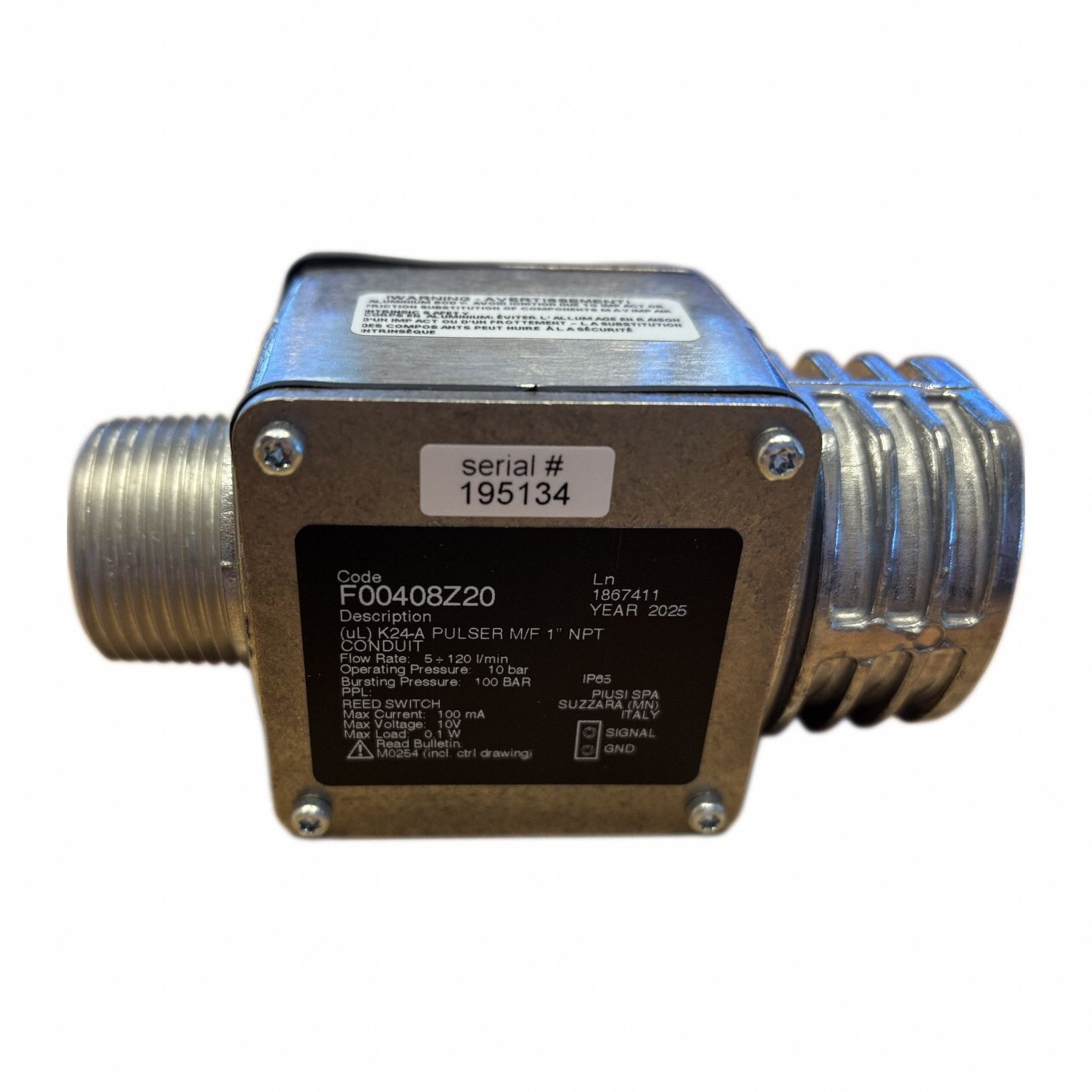 (UL) K24-A PULSER M/F 1 NPT uL CONDUIT