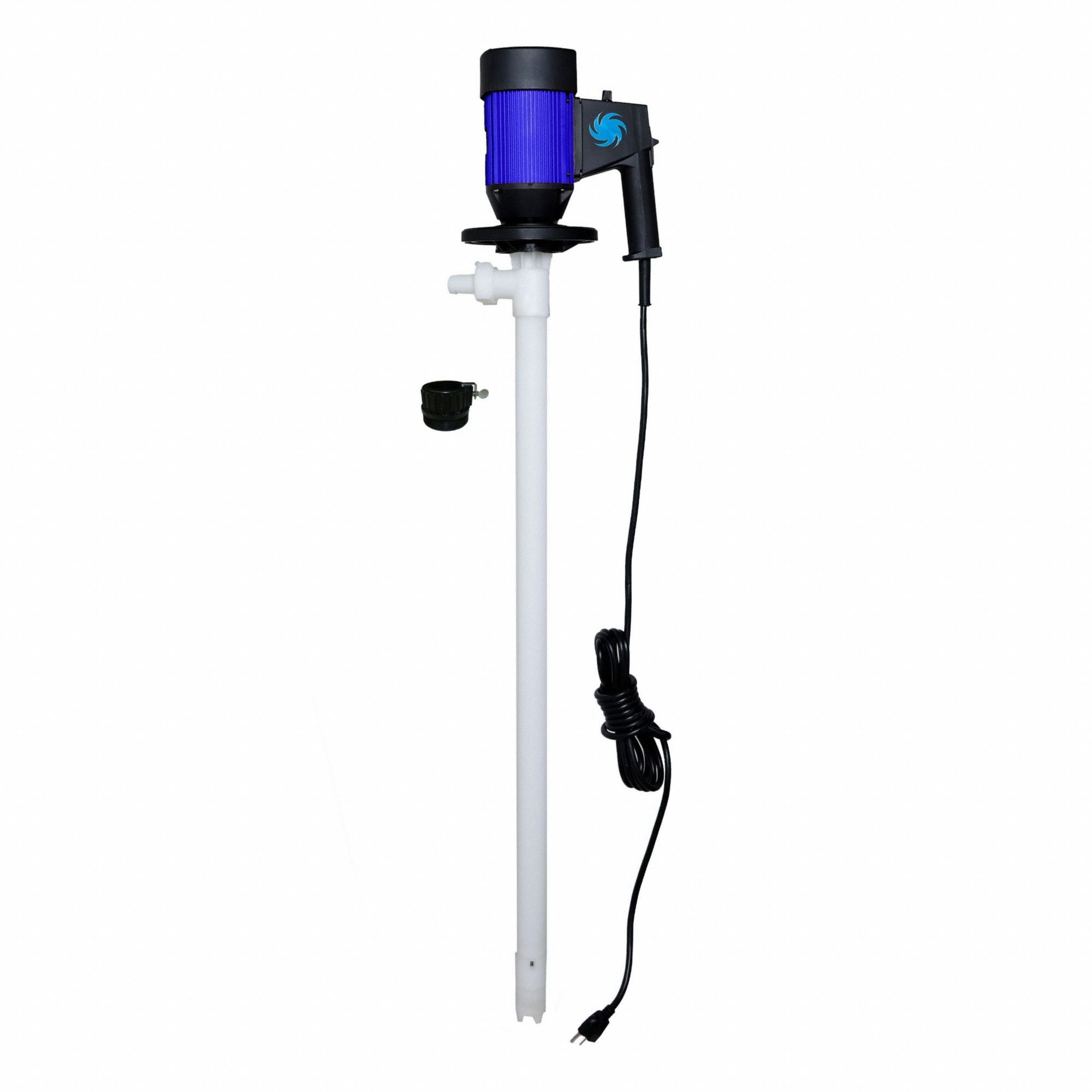 ACTION PUMP Drum Pump Nozzle: Manual, No Meter Included, 15 gpm Max. Flow Rate, Aluminum, Aluminum (MPN ALUMNOZZLE-1). Key specifications — Nozzle Body Material: Aluminum; Brand: ACTION PUMP; Spout Connection Type: Hose Barb; Spout Material: Aluminum; Wetted Materials: Aluminum/Nitrile/Nylon/Steel.