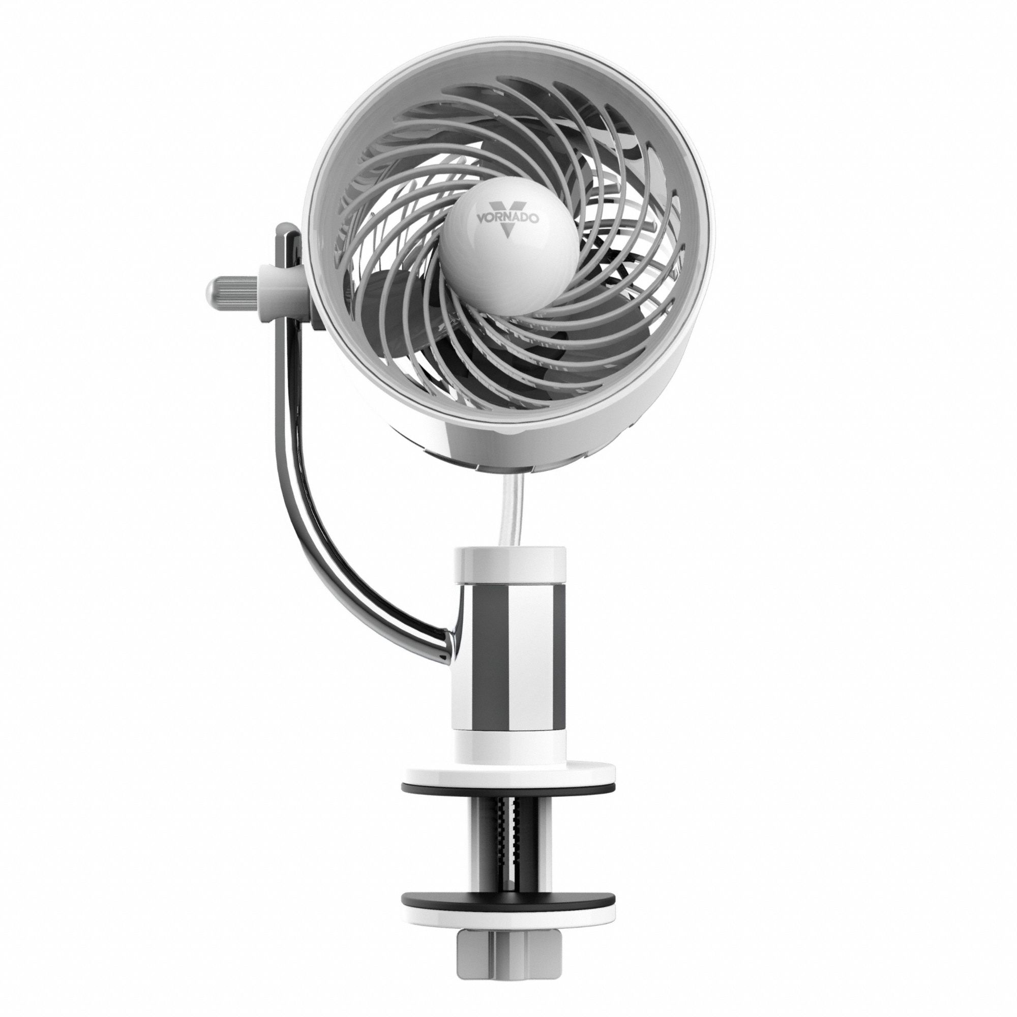 VORNADO Cooling Fan: 3 3/4 in Blade Dia, Non-Oscillating, Clip-On, 3 Speeds, Stationary, Open (MPN CR1-0387-43). Key specifications — Voltage: 120V AC; Oscillation: Non-Oscillating; Number of Speeds: 3; Power Source: Plug-In; Fan Housing Material: ABS; Brand: VORNADO.