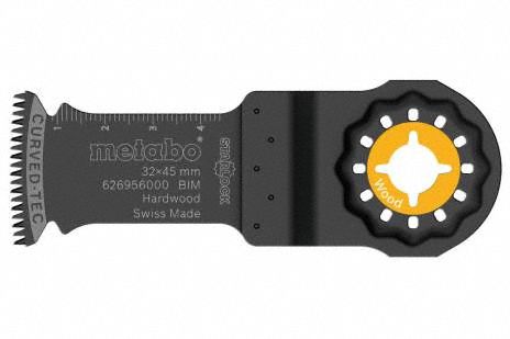 Oscillating Tool Blade: 1 1/4 in Blade Wd, 1 3/4 in Overall Lg, Plunge Cutting, Bi-Metal