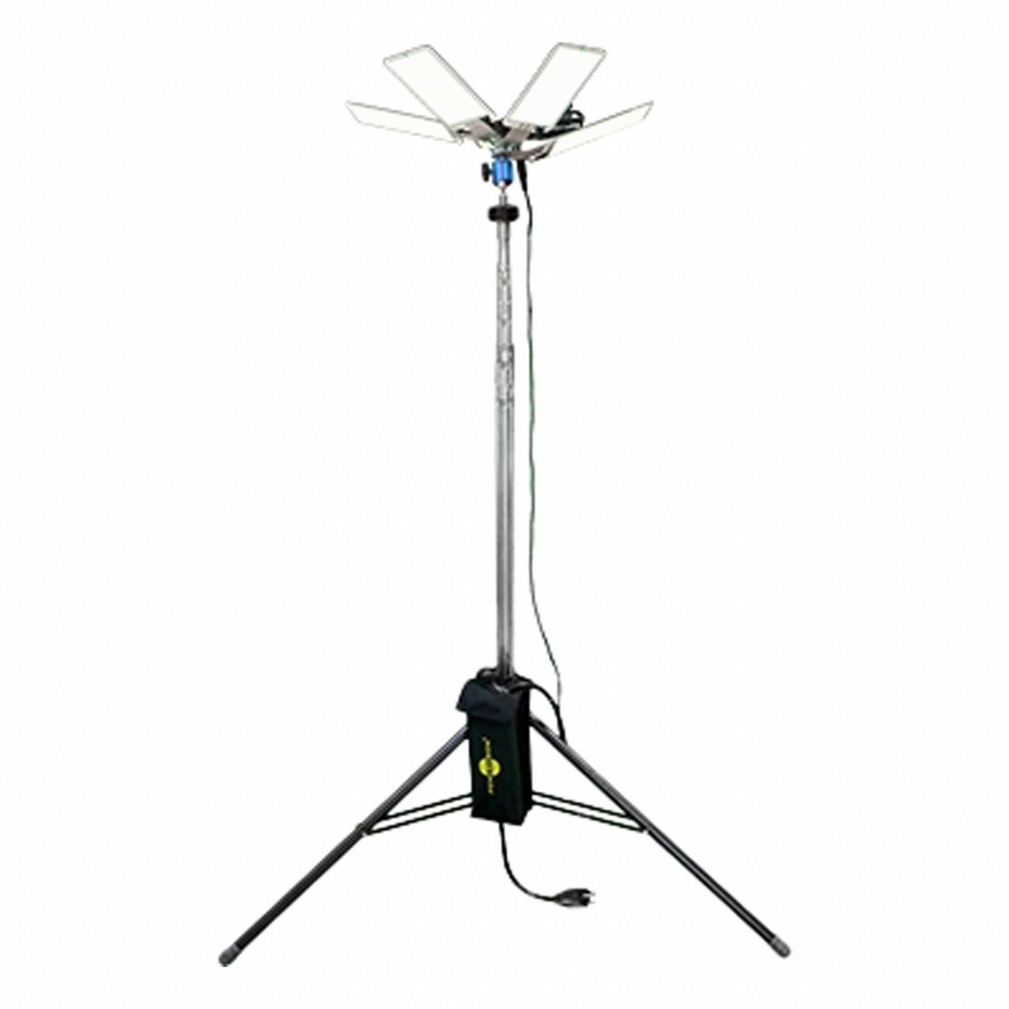 Temporary Job Site Light: LED, 15, 000 lm Max Brightness, 11.5 ft Max Ht, IP68