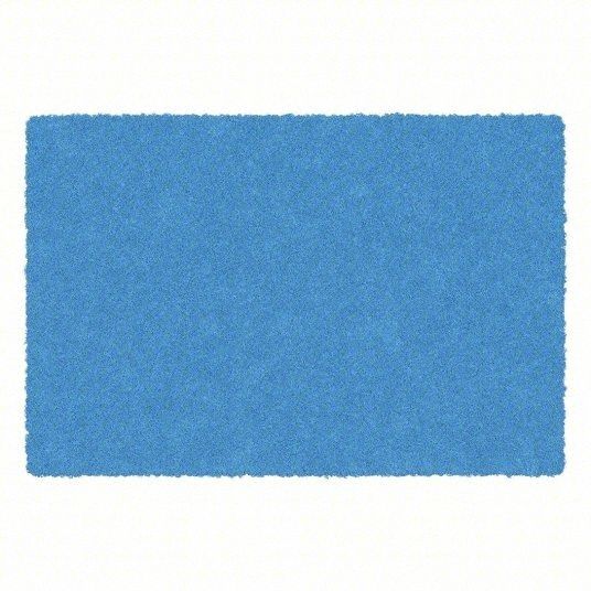 Air Filter Pad: 15 in x 20 in x 2 in, Polyester, Blue/White