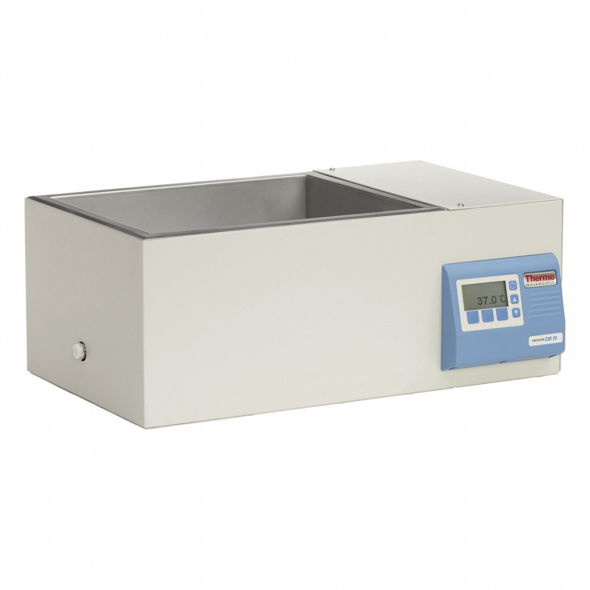 Water Bath: 19 L Capacity, 100°C Max Temp, Stainless Steel, +/-0.1°C, Digital