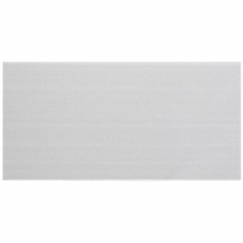 Foam Sheets for General Use: 0.13 in Sheet Thick, 24 in Sheet Wd, 12 in Sheet Lg, 400 PK