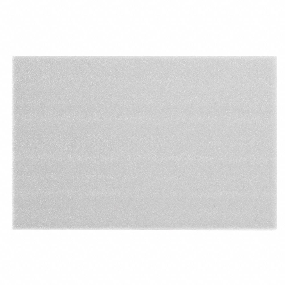 Foam Sheets for General Use: 0.13 in Sheet Thick, 9 in Sheet Wd, 6 in Sheet Lg, 1, 800 PK