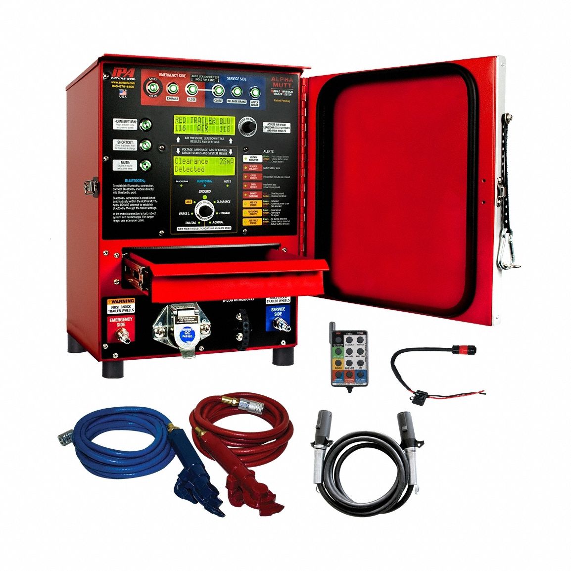 TRAILER TESTER: Stationary, Semi-Trailers, Steel, 7-Way Cable