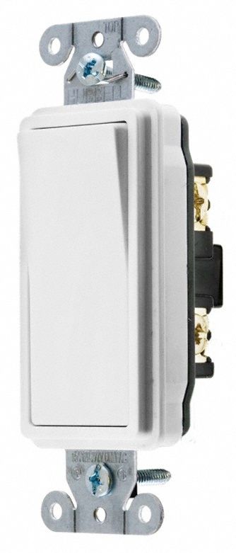 WALL SWITCH,WHITE,20 A,ROCKER