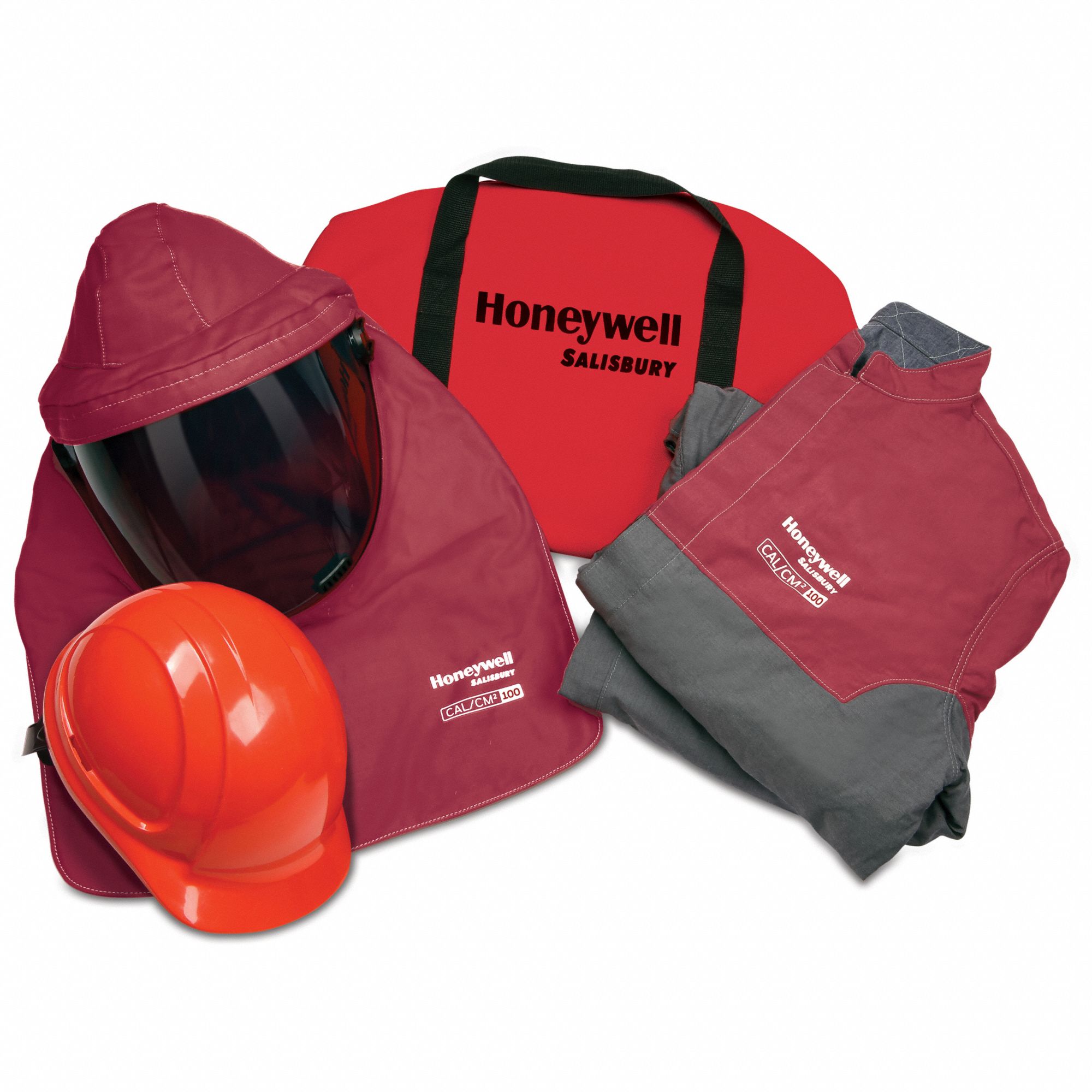 ARC FLASH CLOTHING KIT,GREY/RED,SZ L