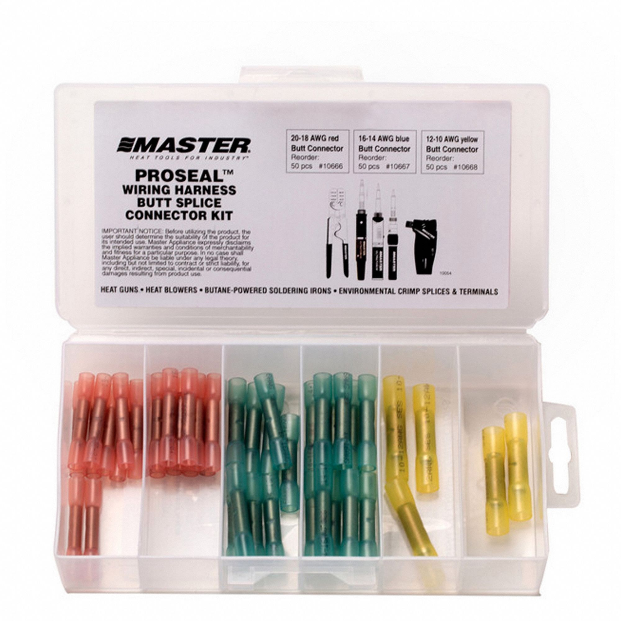 CRIMP AND HEAT-SEAL BUTT SPLICE MINI-PAK, CRIMP TERMINATION, 25 PIECES