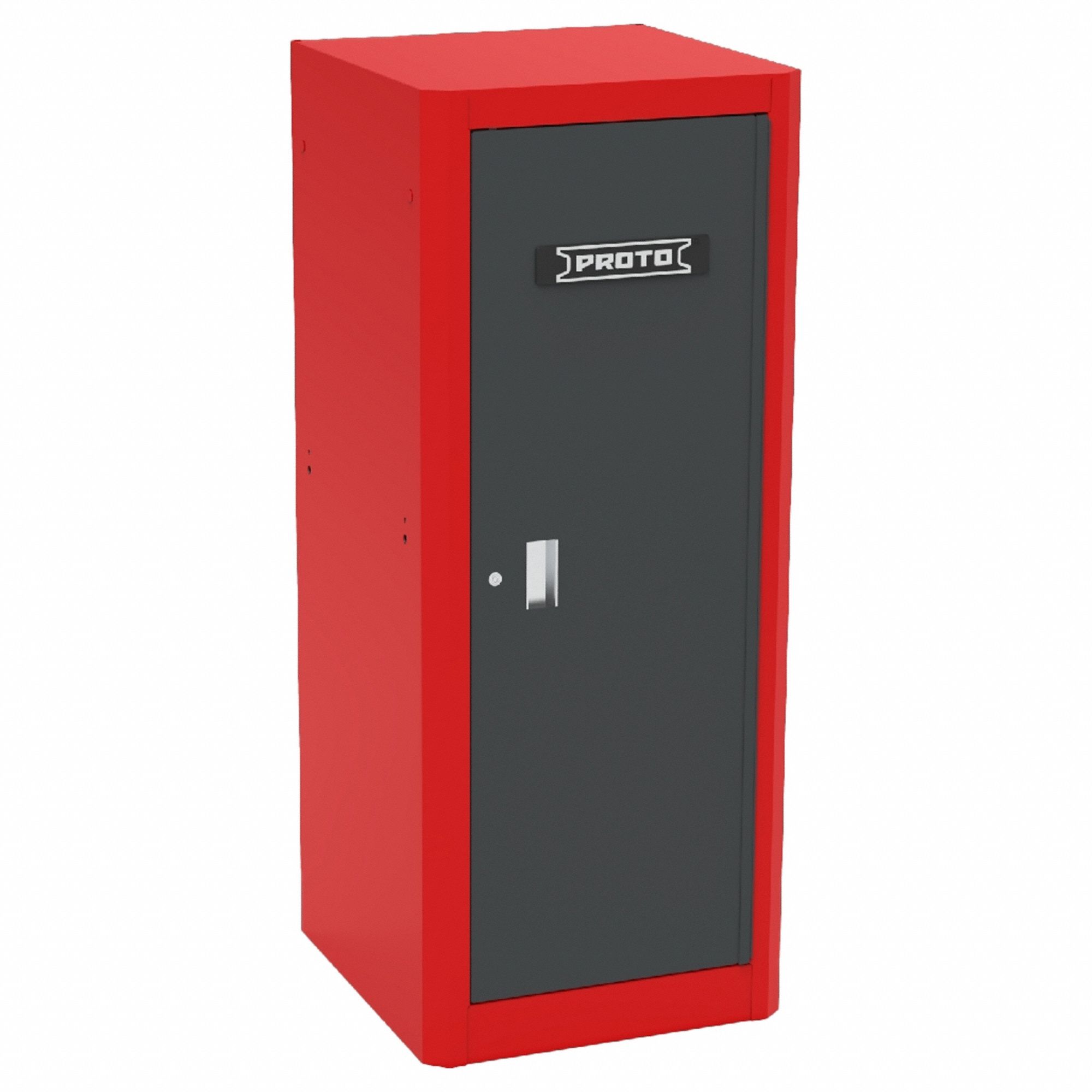 SIDE LOCKER,RED/GREY,GLOSS,STEEL,14 GA