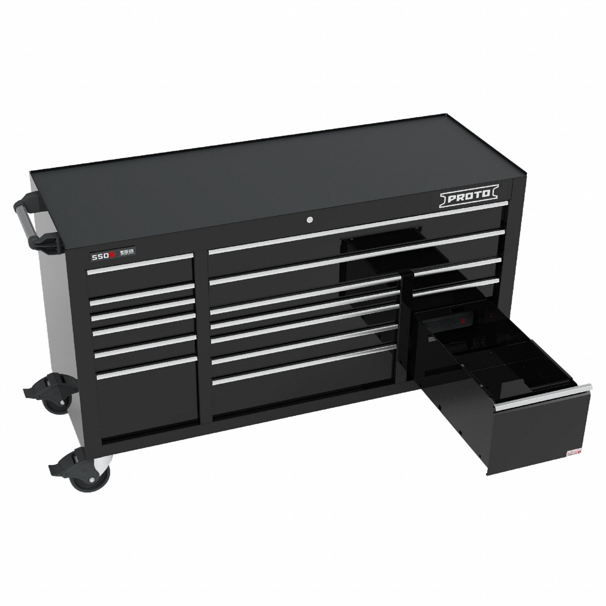 ROLLING TOOL CABINET,BLACK,STEEL,GLOSS