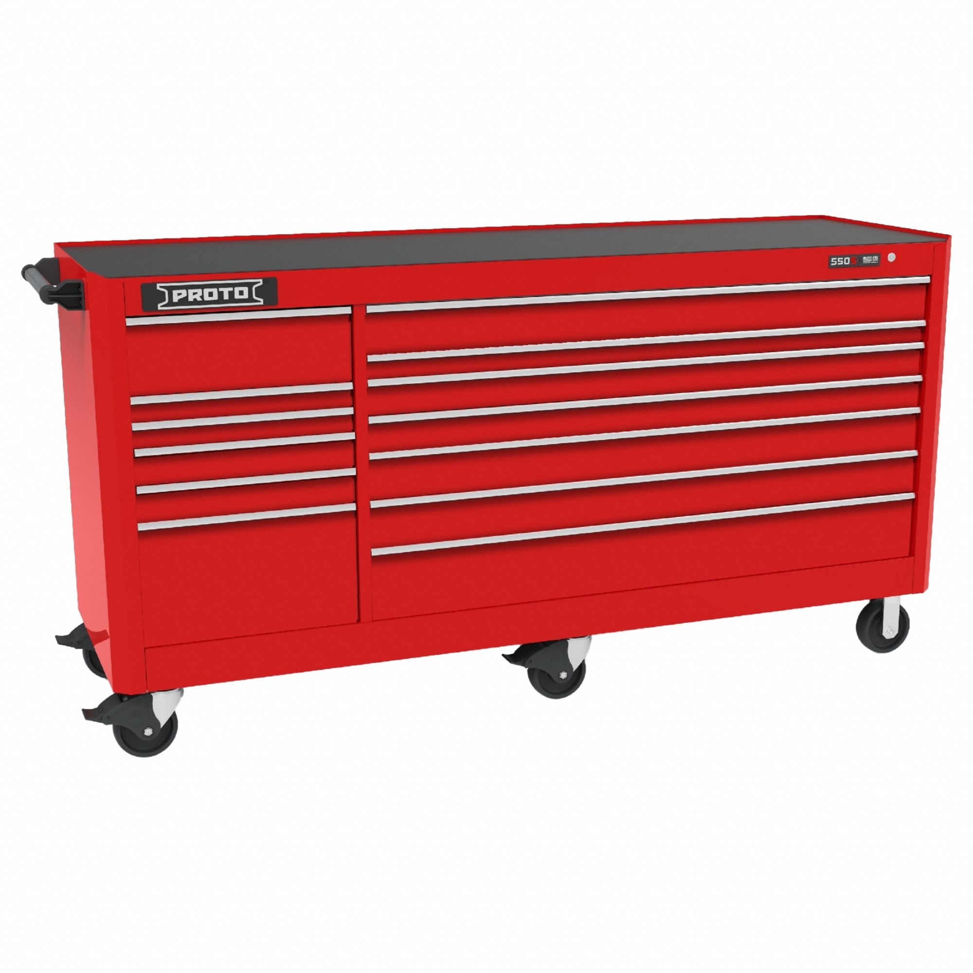 ROLLING TOOL CABINET,RED,STEEL,GLOSS