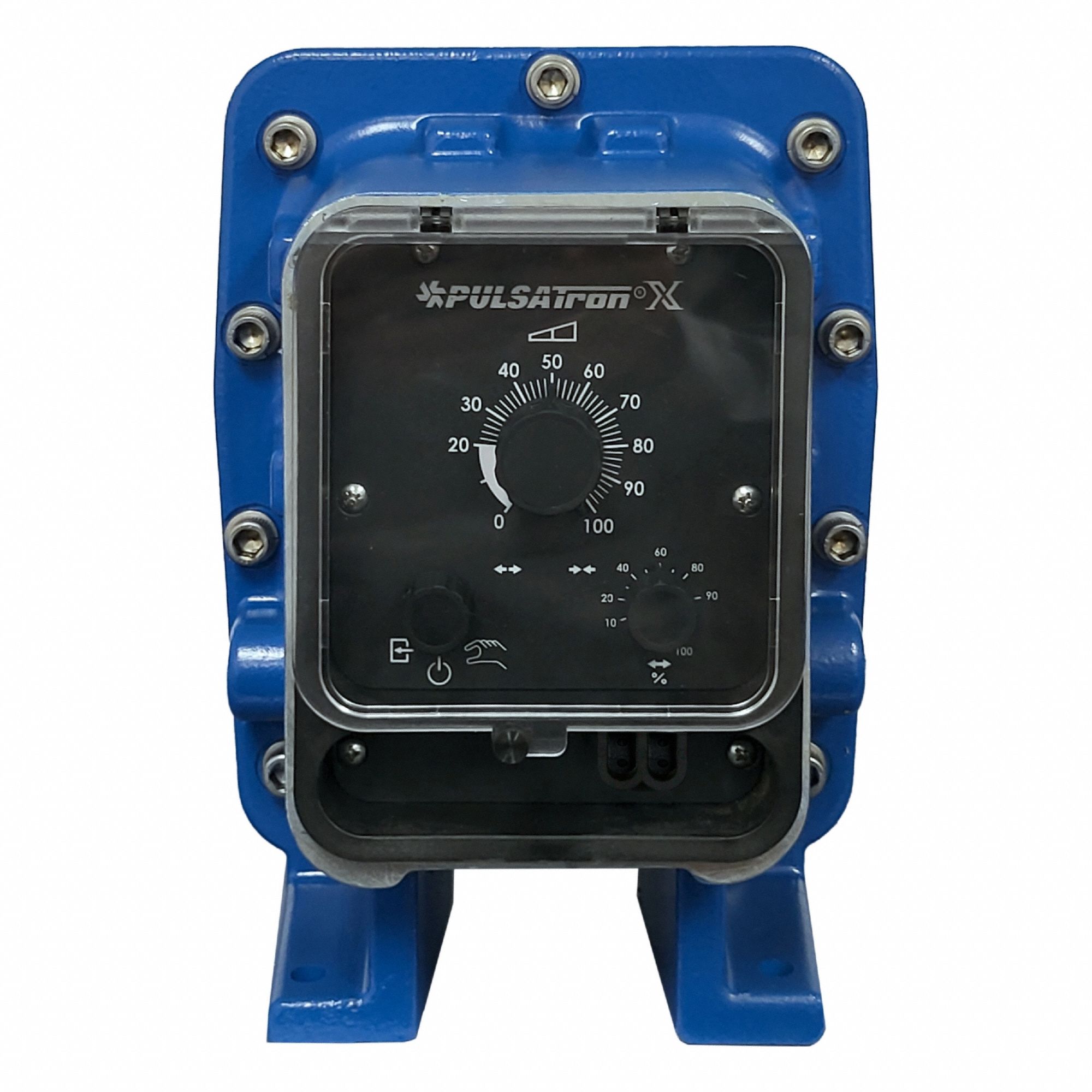 Chemical Metering Pump: Solenoid, 115V AC, 1/5 hp HP, 316 SS Head, PTFE Faced Diaphragm