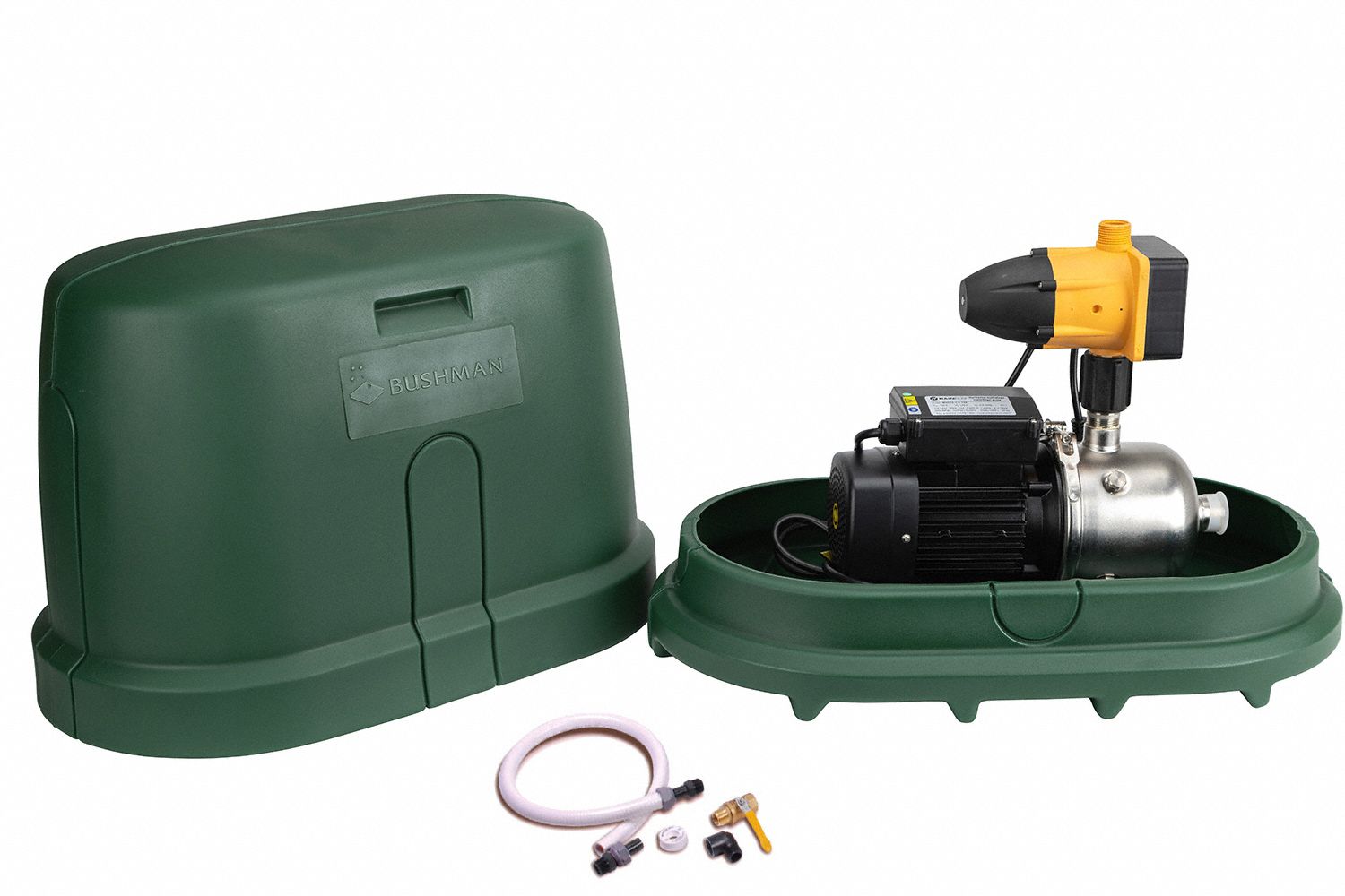 Harvesting Pump Kit: Black, Forest Green, 115V, 1 hp Horsepower, 31.91 psi Start Pressure