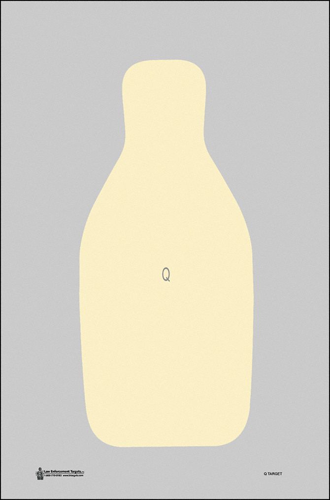 Shooting Range Targets: Paper, Silhouette Target, 34 1/2 in Ht, 23 in Wd, 100 PK