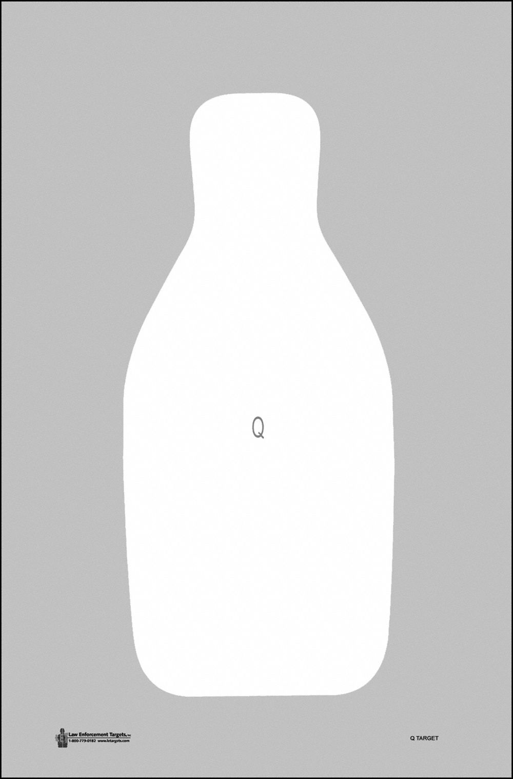 Shooting Range Targets: Paper, Silhouette Target, 34 1/2 in Ht, 23 in Wd, 100 PK