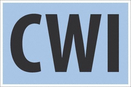 CWI Label 4x6 BK/BU