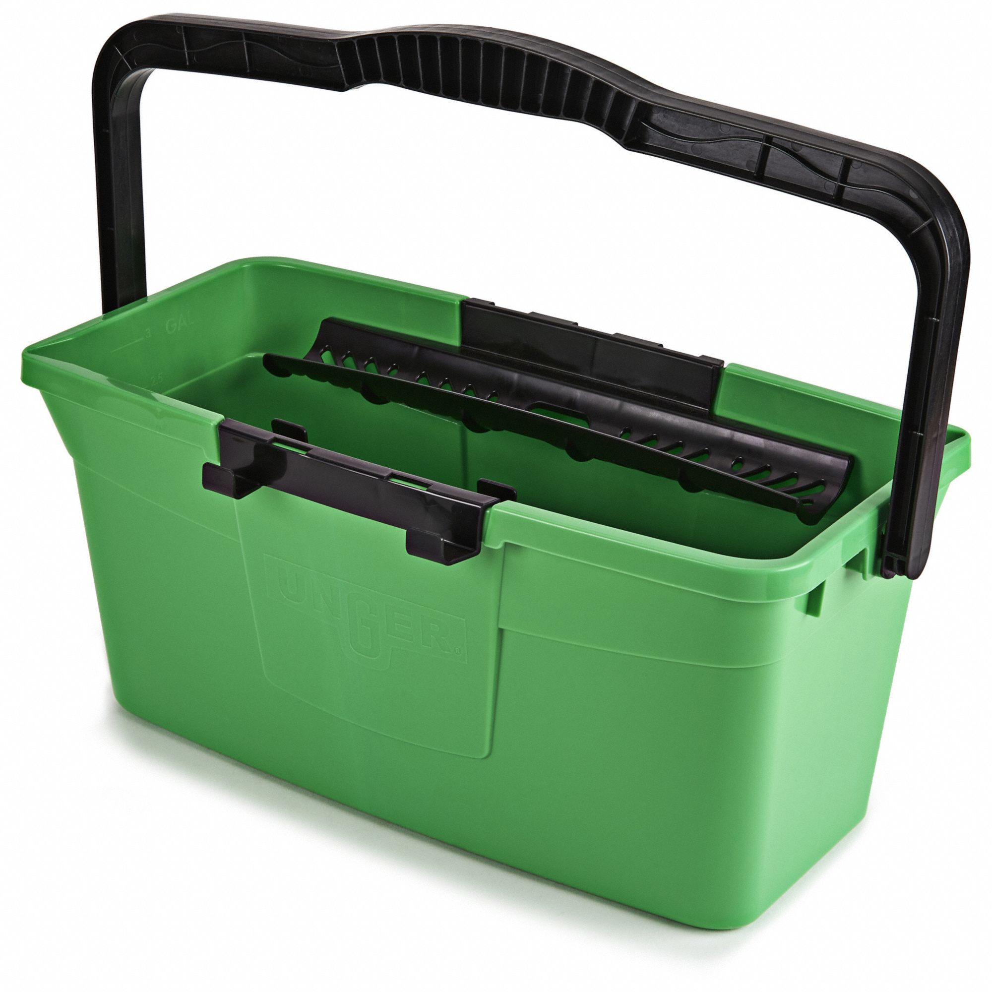 BUCKET,GREEN,RECTANGULAR,3 GAL CAPACITY