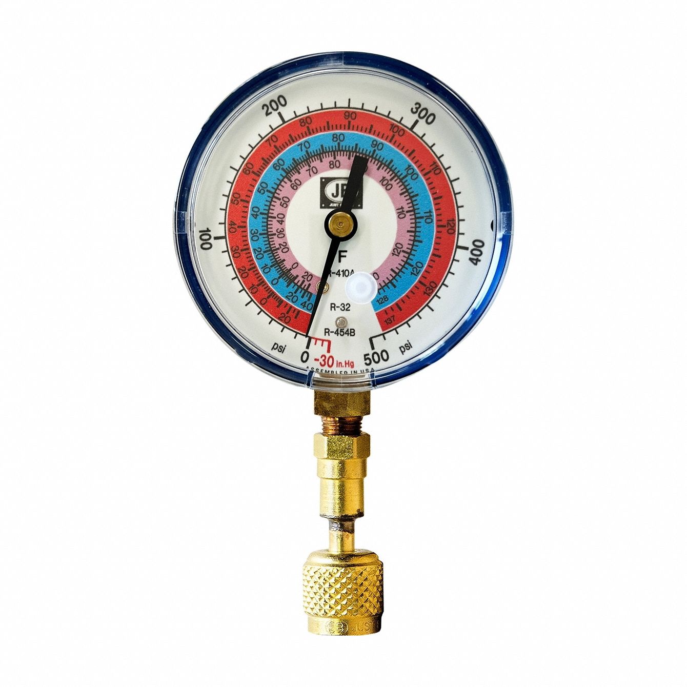 Test Gauge Blue Brass Glow-in-the-Dark
