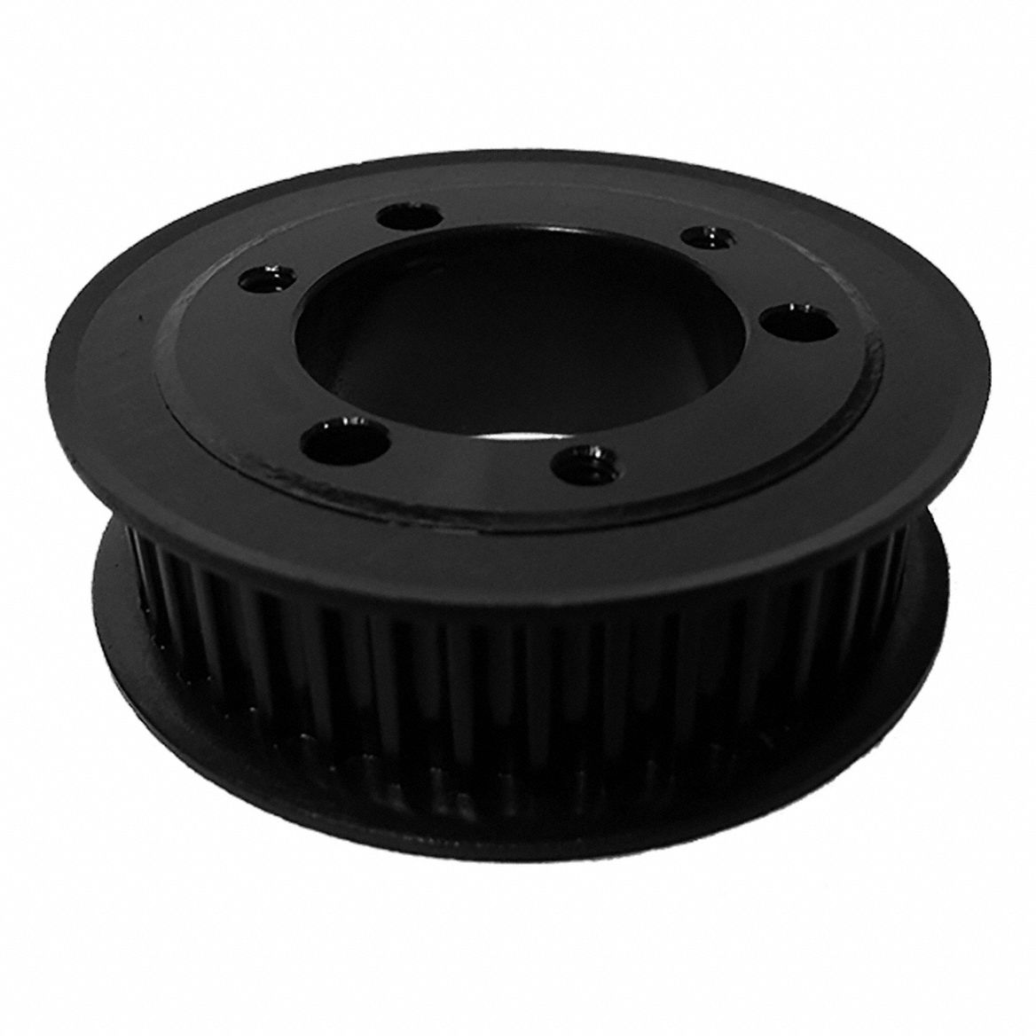 Timing Belt Pulley: Curvilinear, Bushed, For HTD Timing Belt Section, 52 Teeth