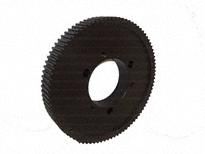 Timing Belt Pulley: Curvilinear, Bushed, For HTD Timing Belt Section, 90 Teeth