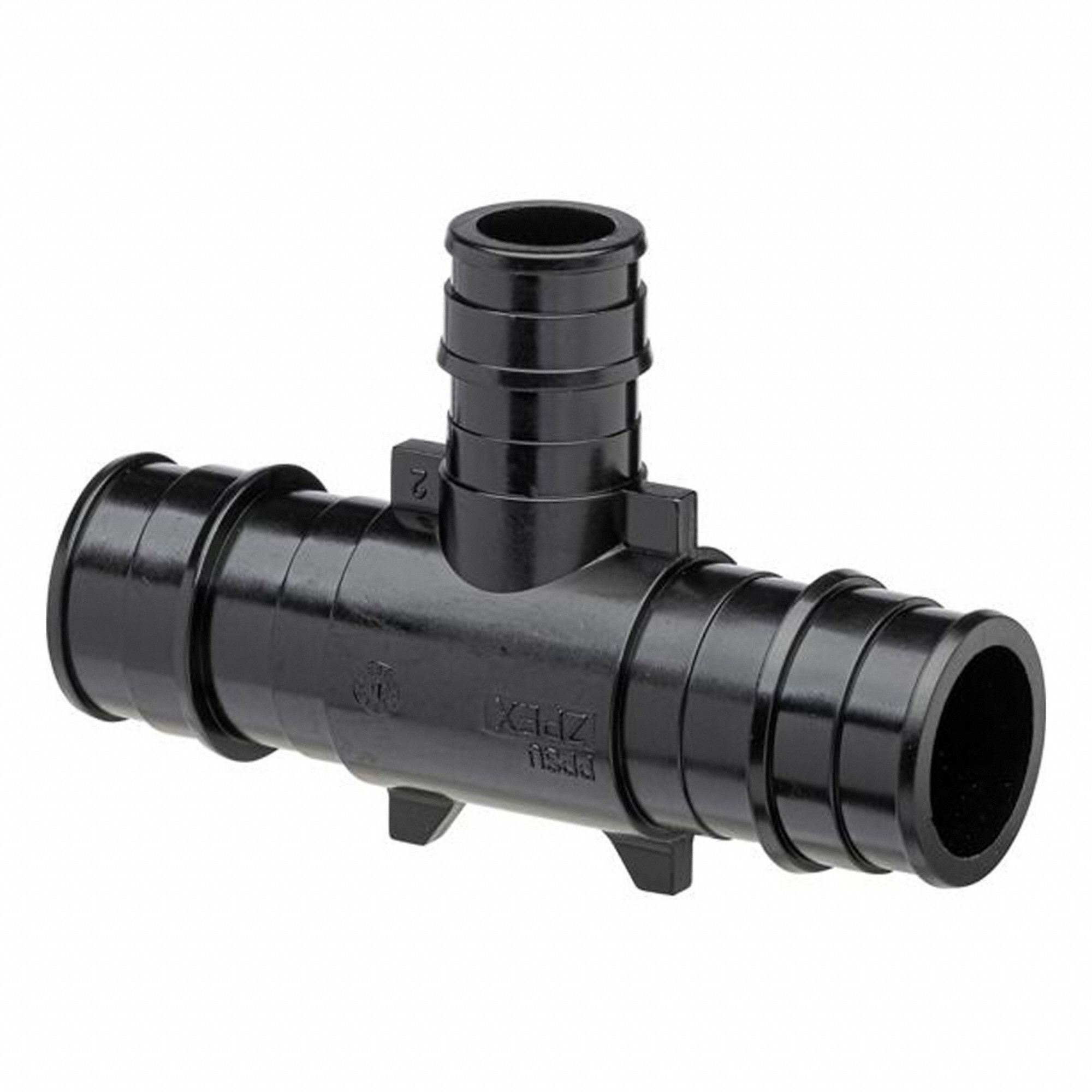 Barbed Tee: Polymer, Expansion, 19/32 in ID, 19/32 in ID, 13/32 in ID