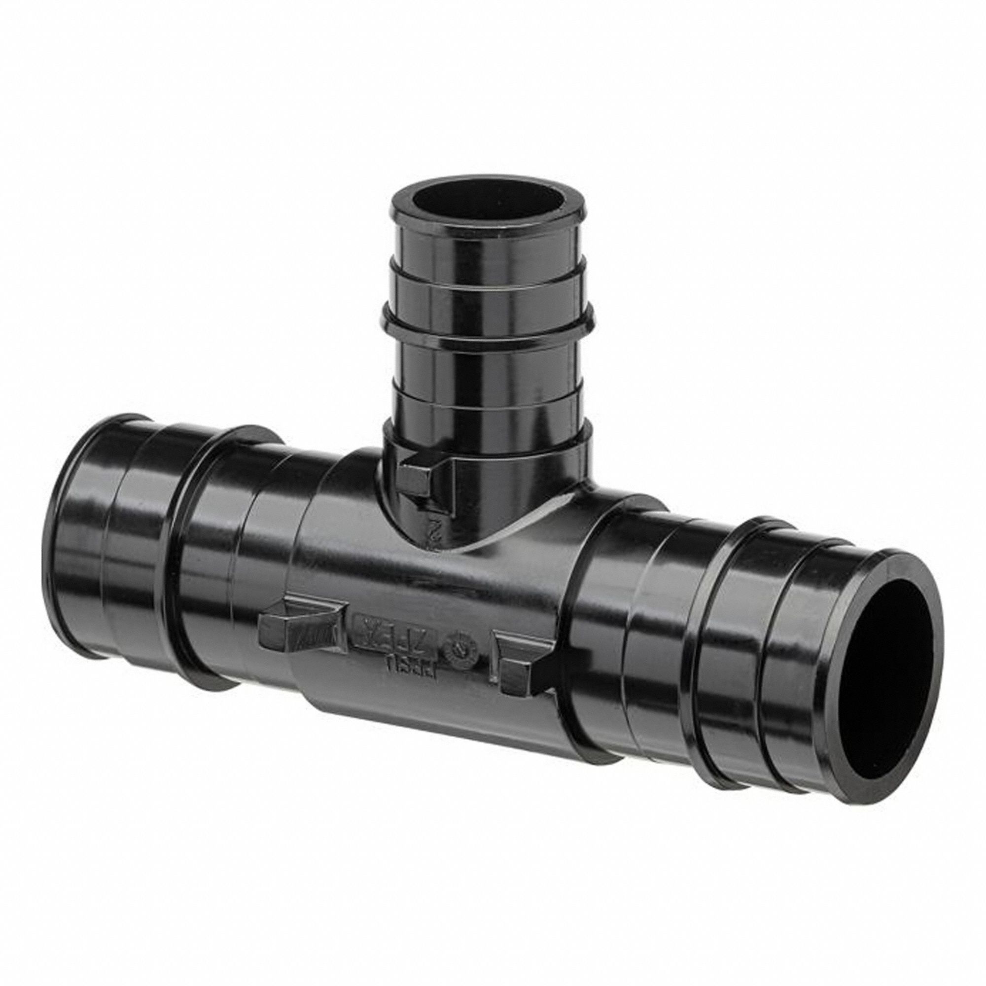 Barbed Tee: Polymer, Expansion, 13/16 in ID, 13/16 in ID, 19/32 in ID