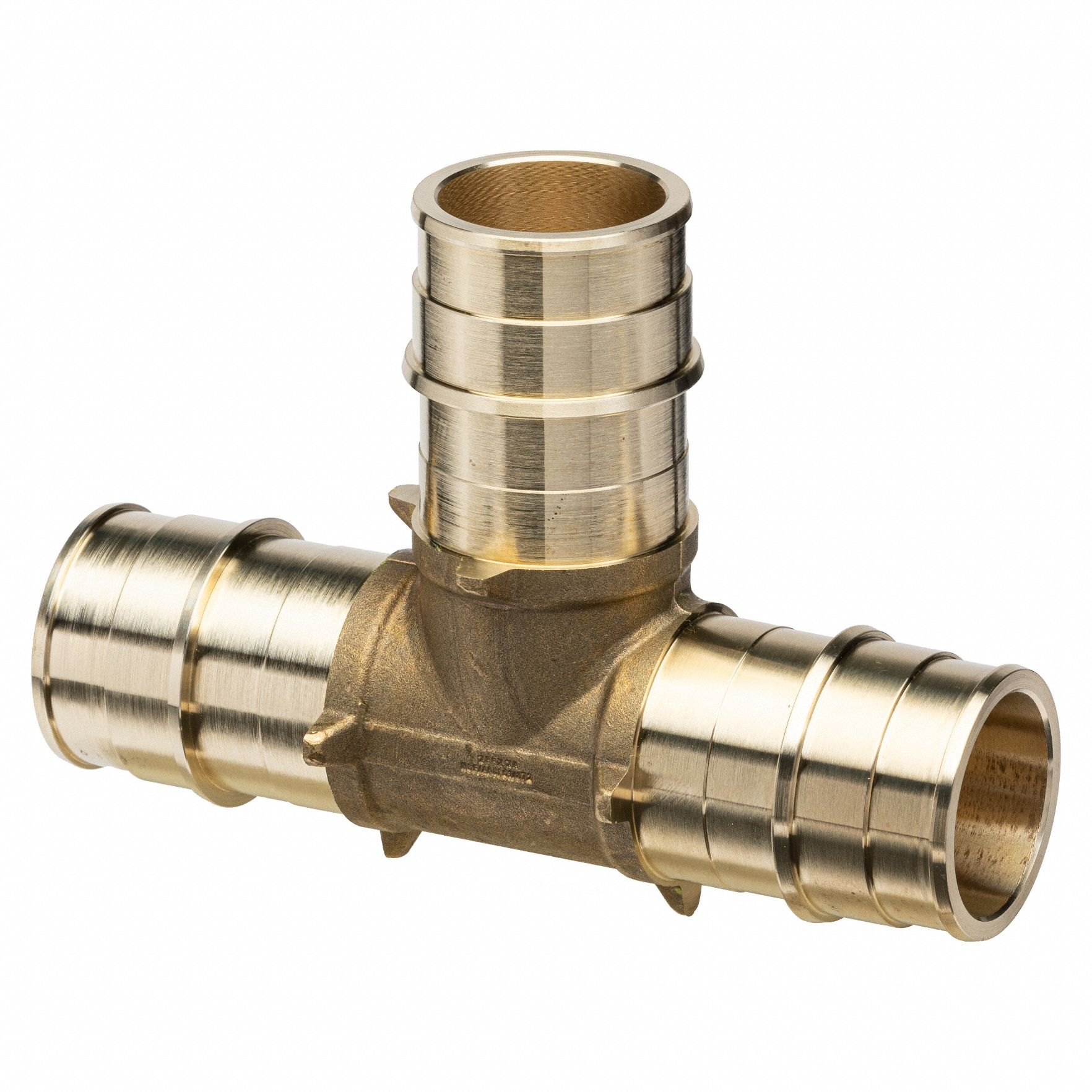 Barbed Tee: Brass, Expansion, 1 1/2 in ID, 1 1/2 in ID, 1 1/2 in ID