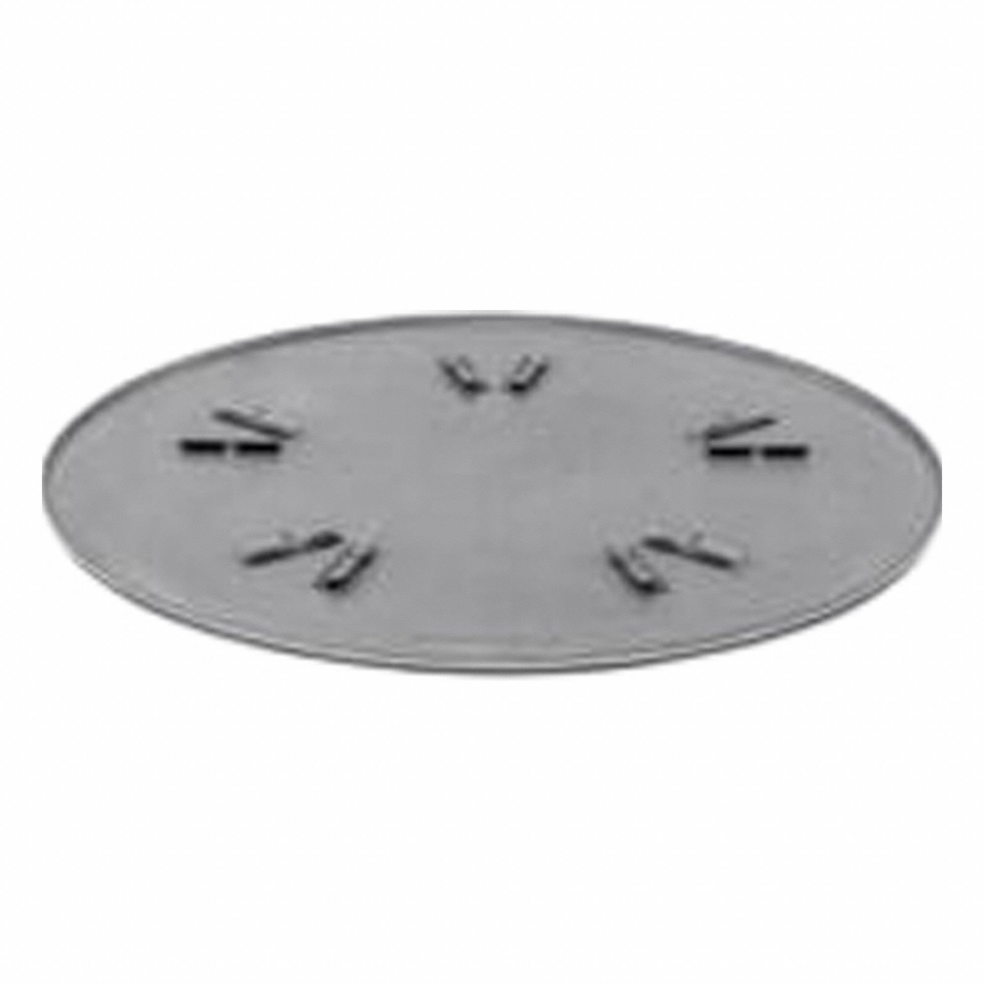 Curved Float Pan: Curved, 47 3/4 in Lg, 47 3/4 in Wd, 48 in Trowel, Steel